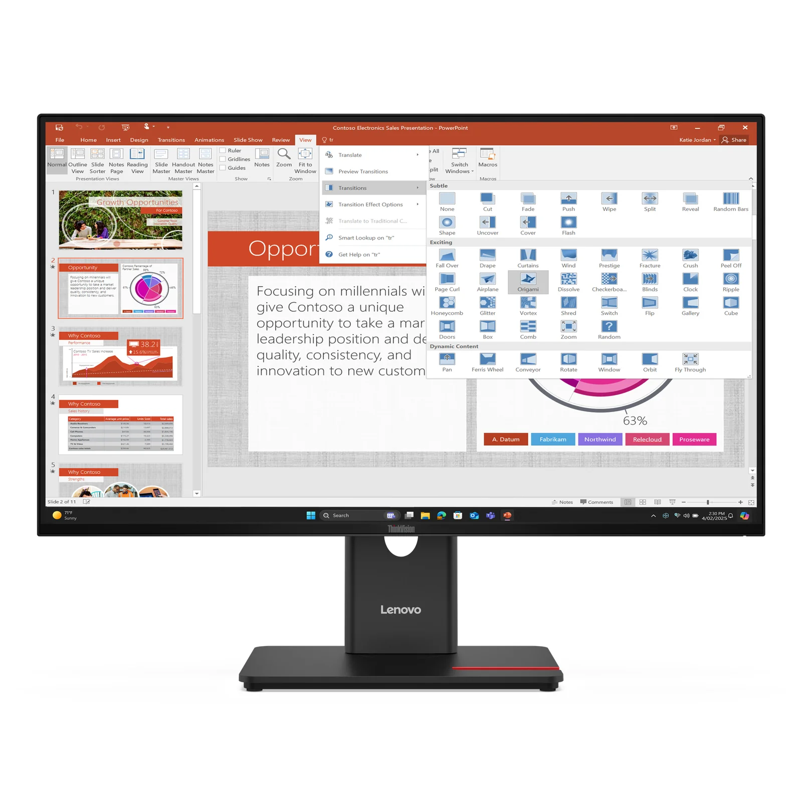 ThinkVision T27-40 Moniteur