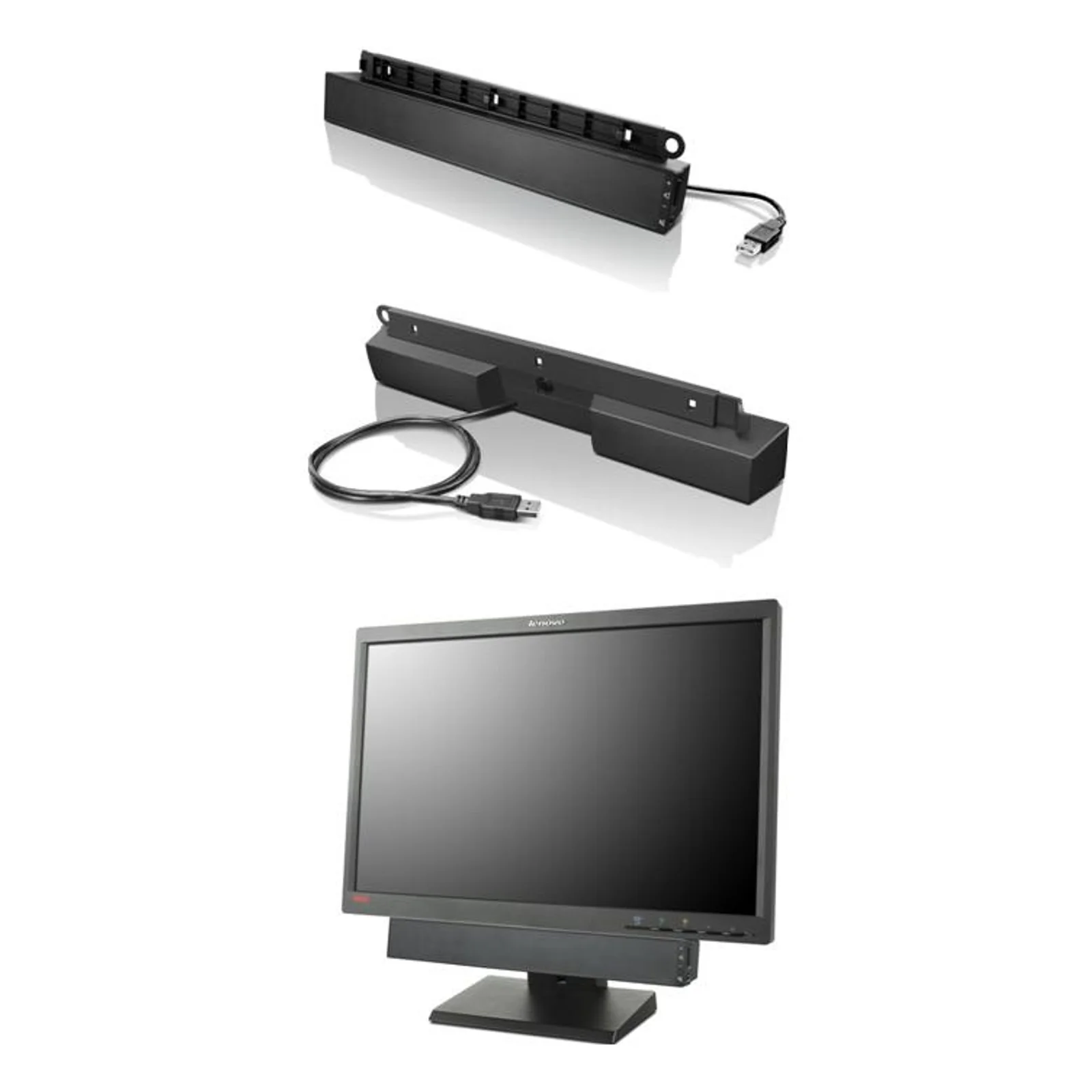 USB Soundbar Noir 2.0 canaux 2,5 W