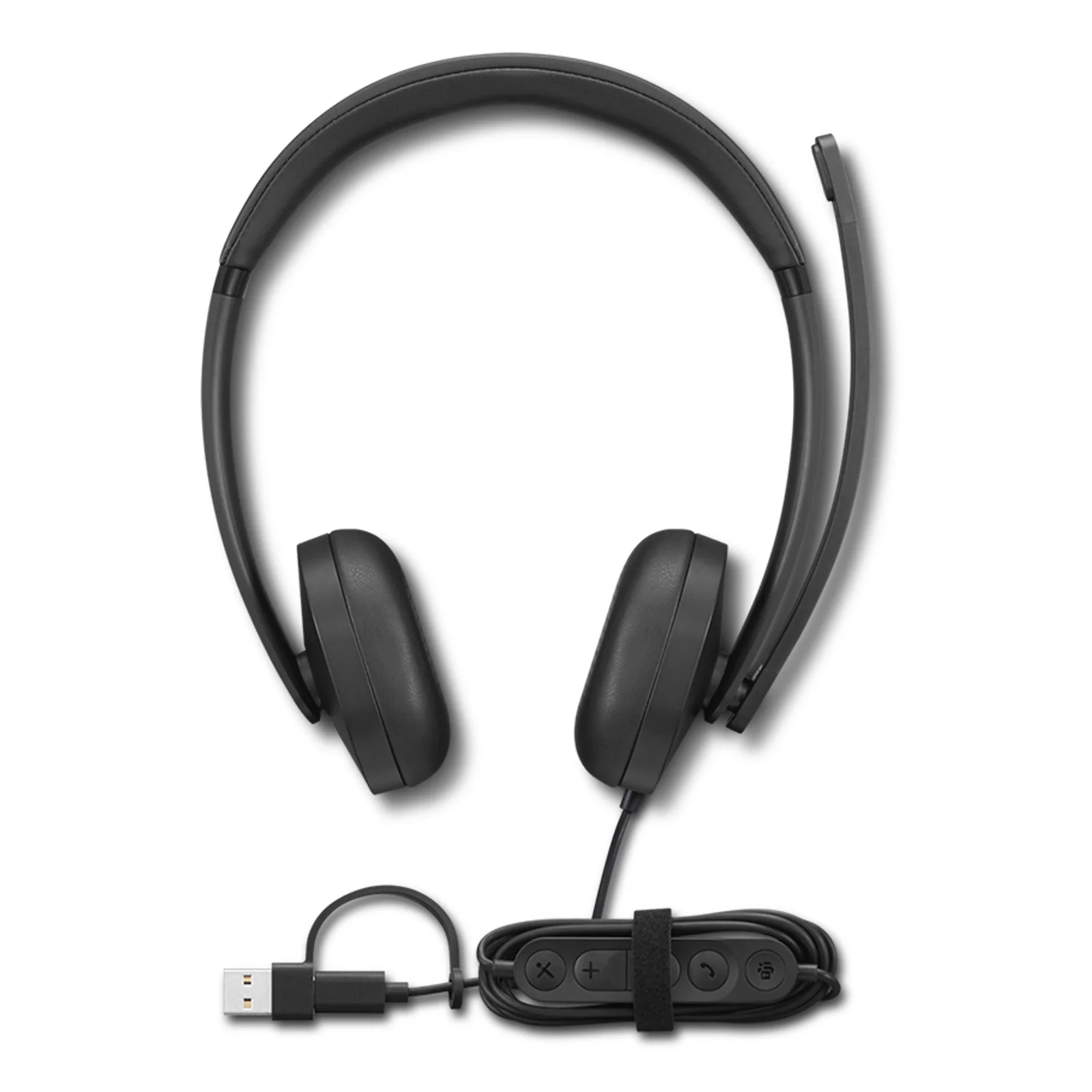 Lenovo VoIP Headset 5000 Casque Avec fil Arceau Bureau/Centre d'appels USB Type-C Noir
