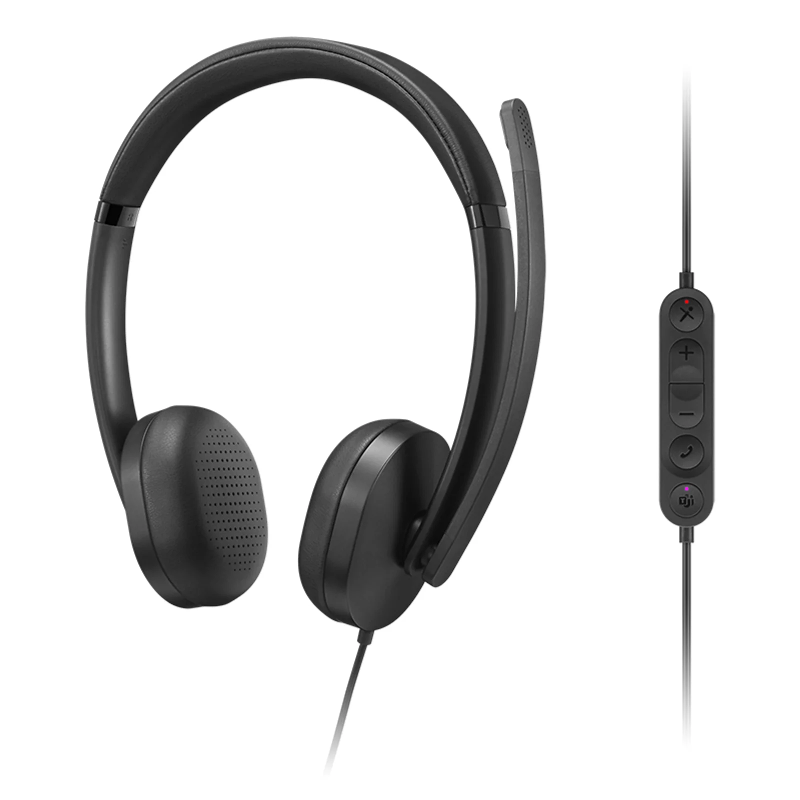 Lenovo VoIP Headset 5000 Casque Avec fil Arceau Bureau/Centre d'appels USB Type-C Noir