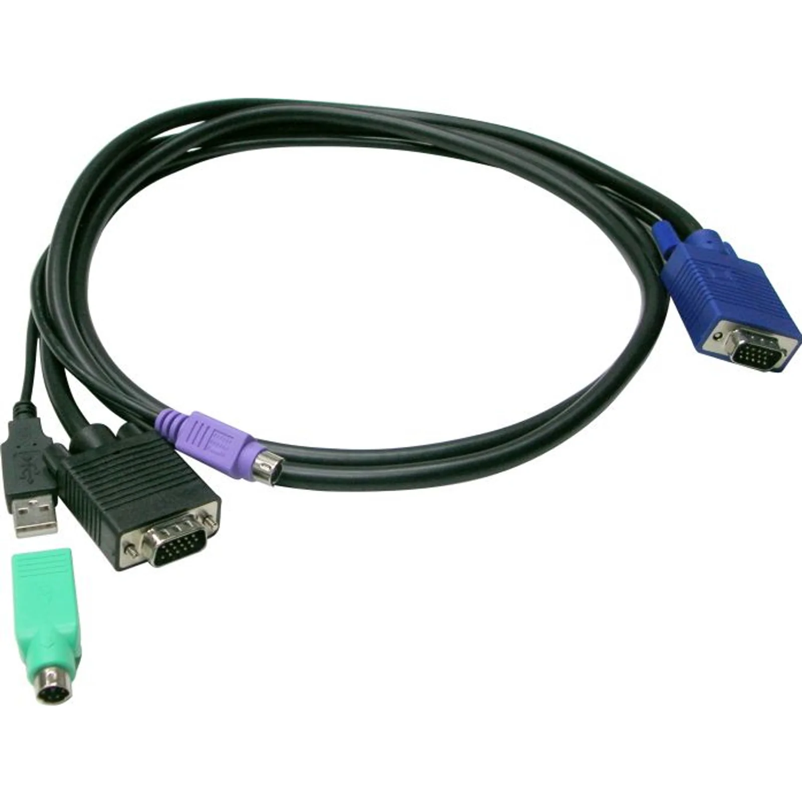 LevelOne ACC-3202 câble kvm Noir 3 m