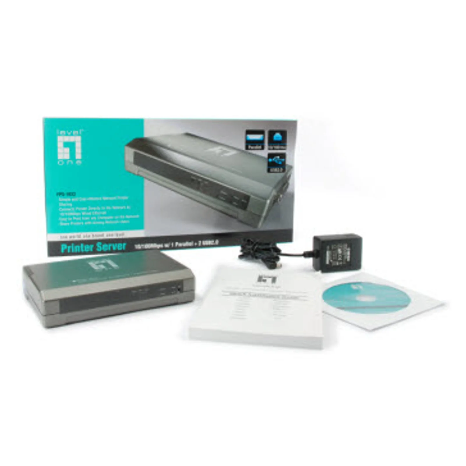 LevelOne FPS-1033 serveur d'impression Ethernet LAN Gris