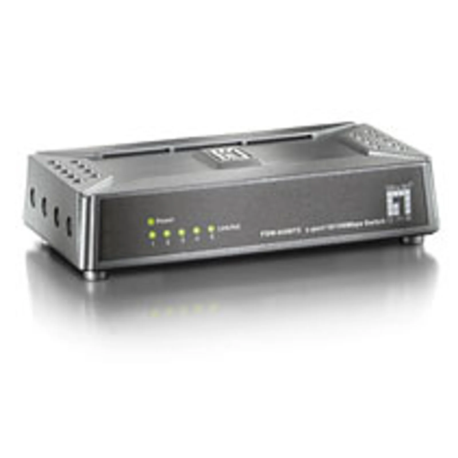 LevelOne FSW-0508TX commutateur réseau Non-géré Fast Ethernet (10/100) Noir, Gris