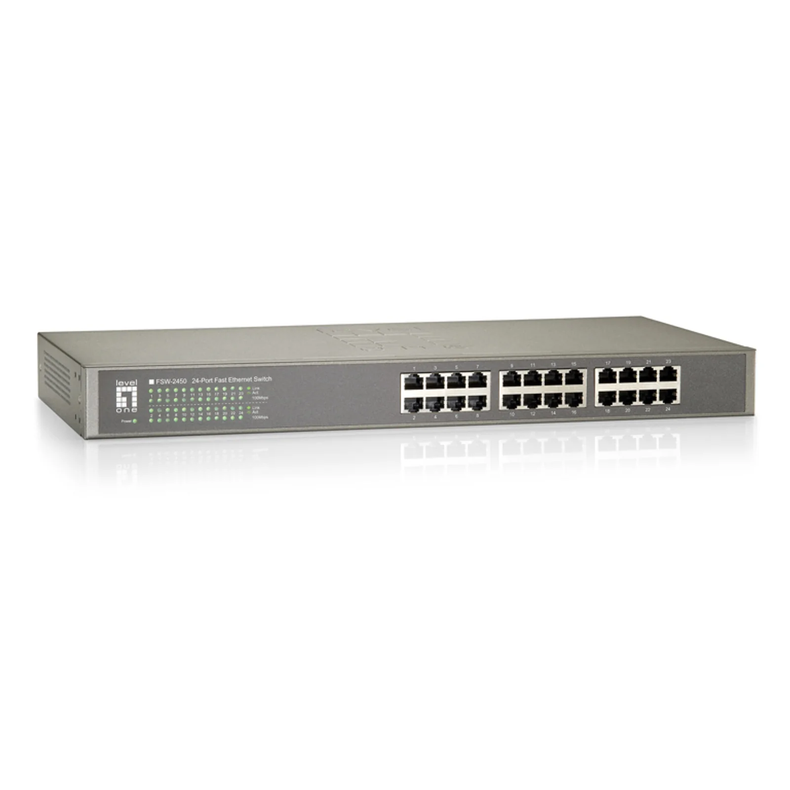 LevelOne FSW-2450 commutateur réseau Non-géré Fast Ethernet (10/100) Noir