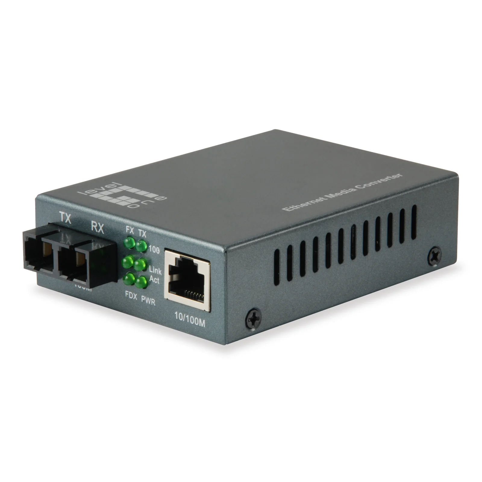LevelOne FVT-1102 convertisseur de support réseau 100 Mbit/s 1310 nm Monomode Noir