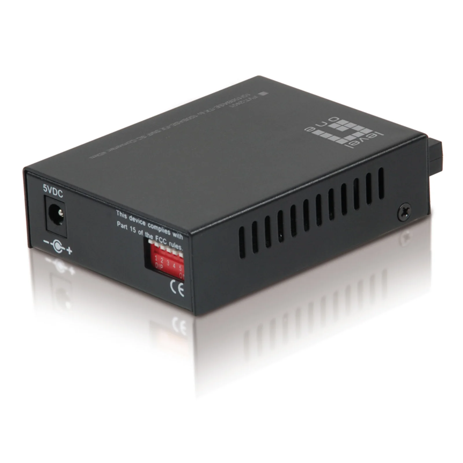 LevelOne FVT-2401 convertisseur de support réseau 100 Mbit/s 1310 nm Monomode Noir