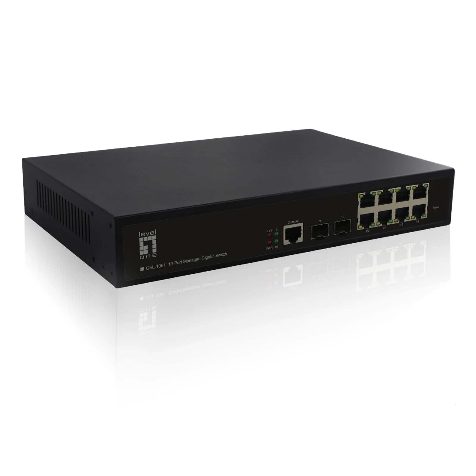 LevelOne GEL-1061 commutateur réseau Géré L2 Gigabit Ethernet (10/100/1000) Noir