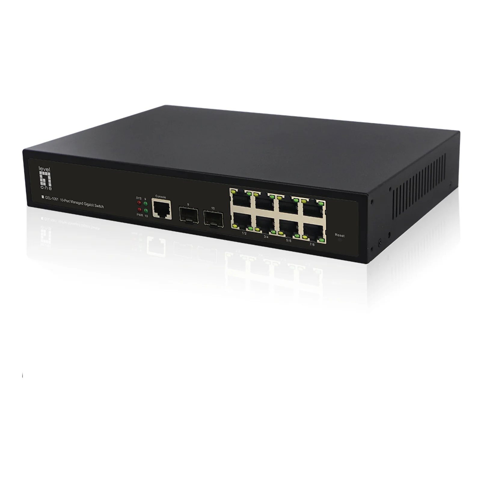 LevelOne GEL-1061 commutateur réseau Géré L2 Gigabit Ethernet (10/100/1000) Noir