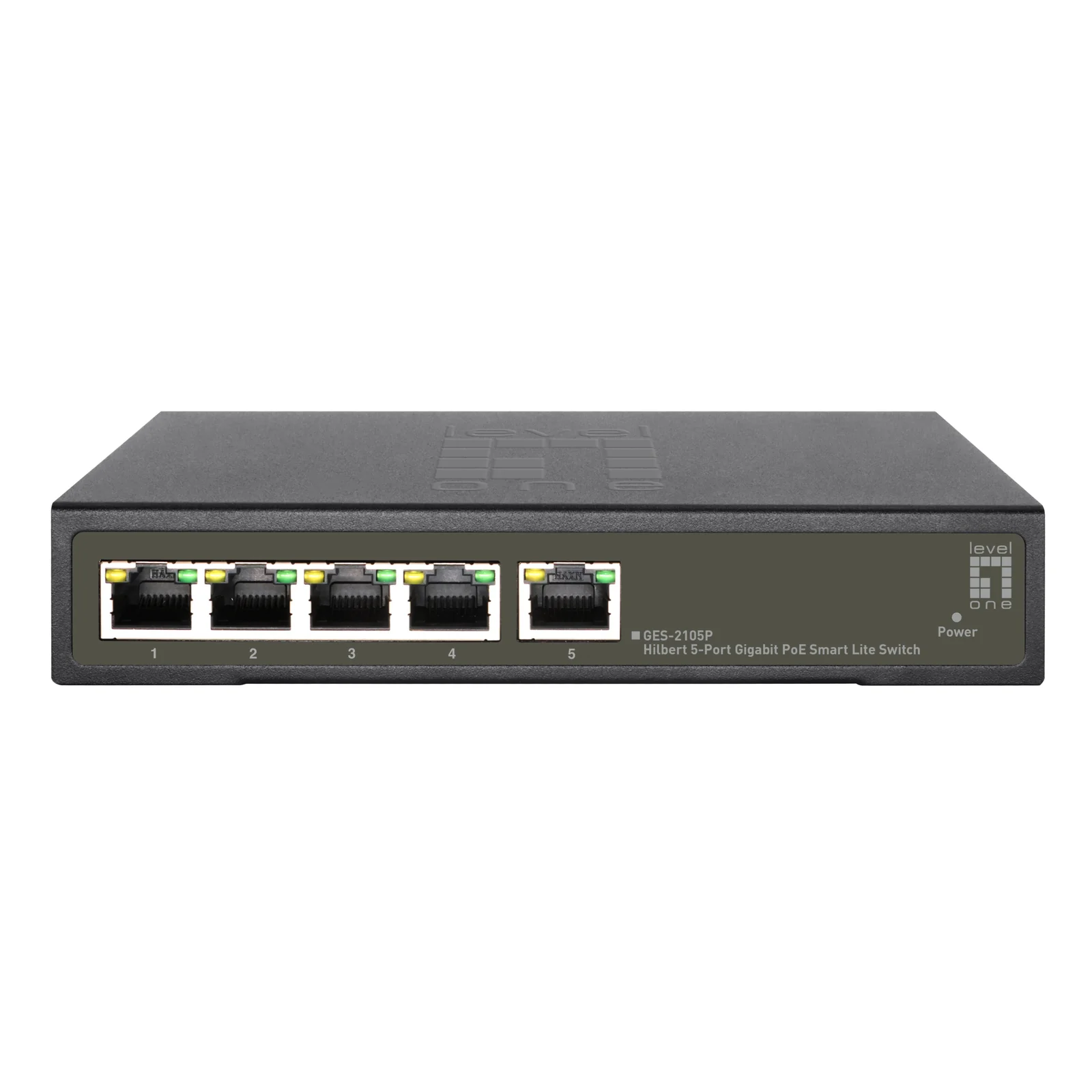 LevelOne GES-2105P commutateur réseau Géré L2 Gigabit Ethernet (10/100/1000) Connexion Ethernet, supportant l'alimentation via ce port (PoE) Noir