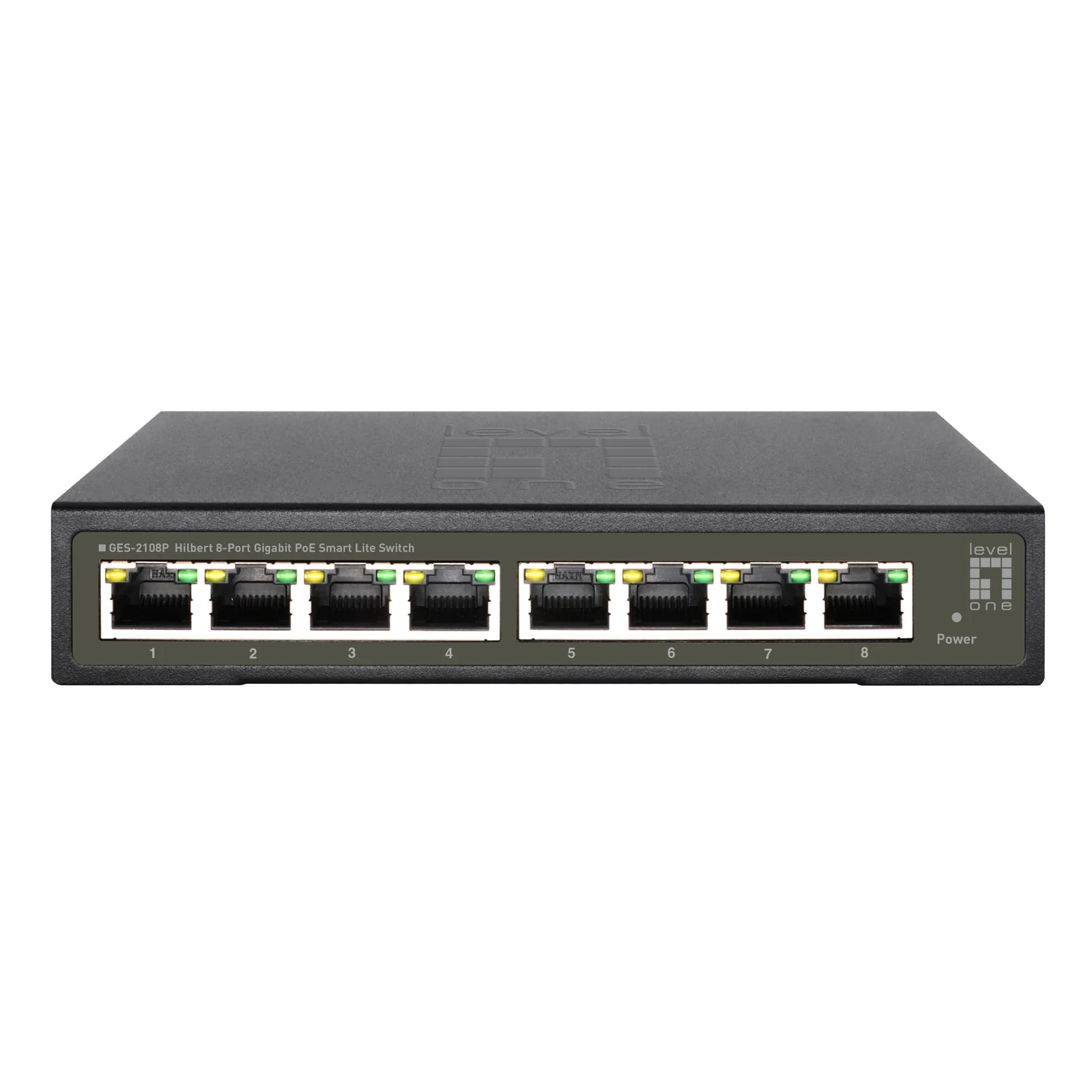 LevelOne GES-2108P commutateur réseau Géré L2 Gigabit Ethernet (10/100/1000) Connexion Ethernet, supportant l'alimentation via ce port (PoE) Noir