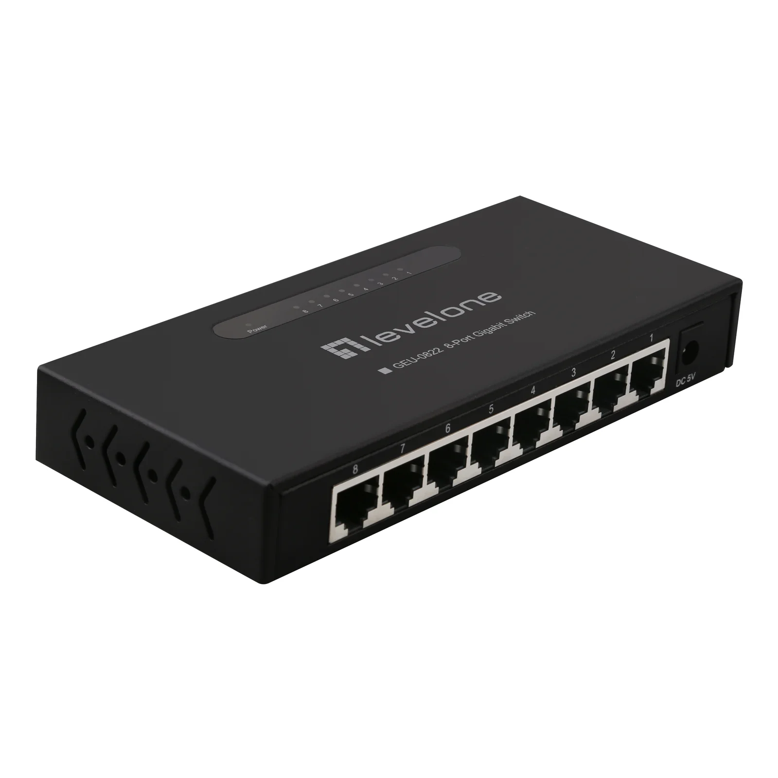 LevelOne GEU-0822 commutateur réseau Non-géré Gigabit Ethernet (10/100/1000) Noir