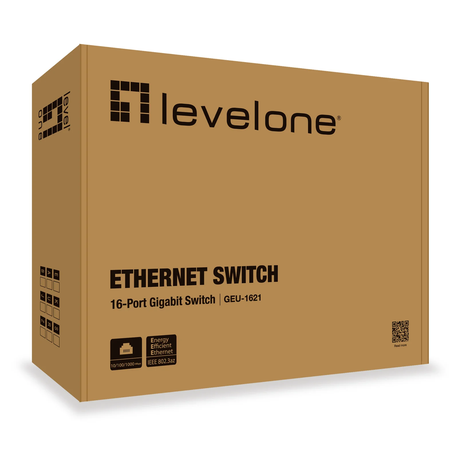 LevelOne GEU-1621 commutateur réseau Gigabit Ethernet (10/100/1000) Gris