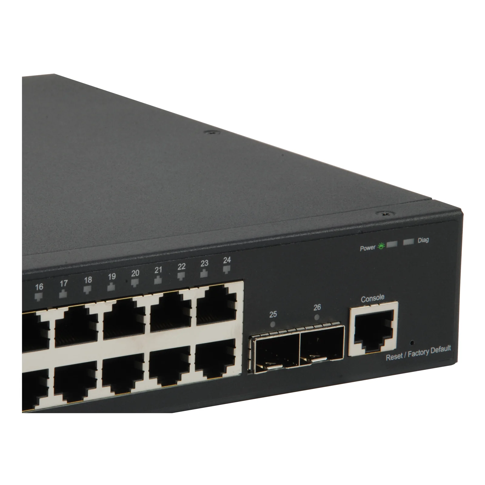 LevelOne GTL-2661 commutateur réseau Géré L2 Gigabit Ethernet (10/100/1000) Noir