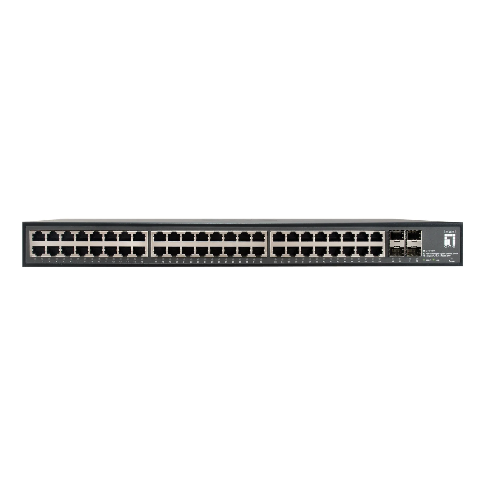 LevelOne GTU-5211 commutateur réseau Non-géré Gigabit Ethernet (10/100/1000) Noir