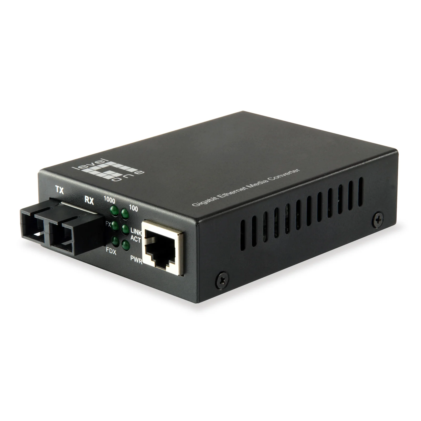 LevelOne GVT-2002 convertisseur de support réseau 1000 Mbit/s 1310 nm Monomode Noir
