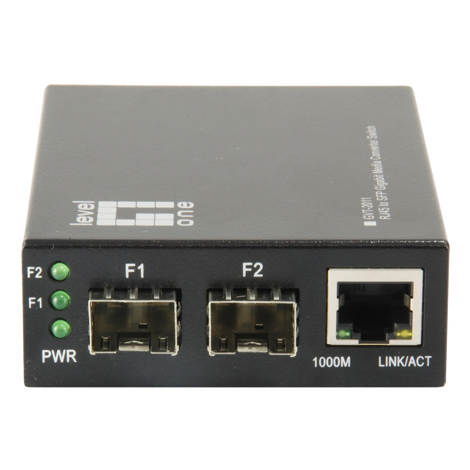 LevelOne GVT-2011 convertisseur de support réseau 1000 Mbit/s Gris