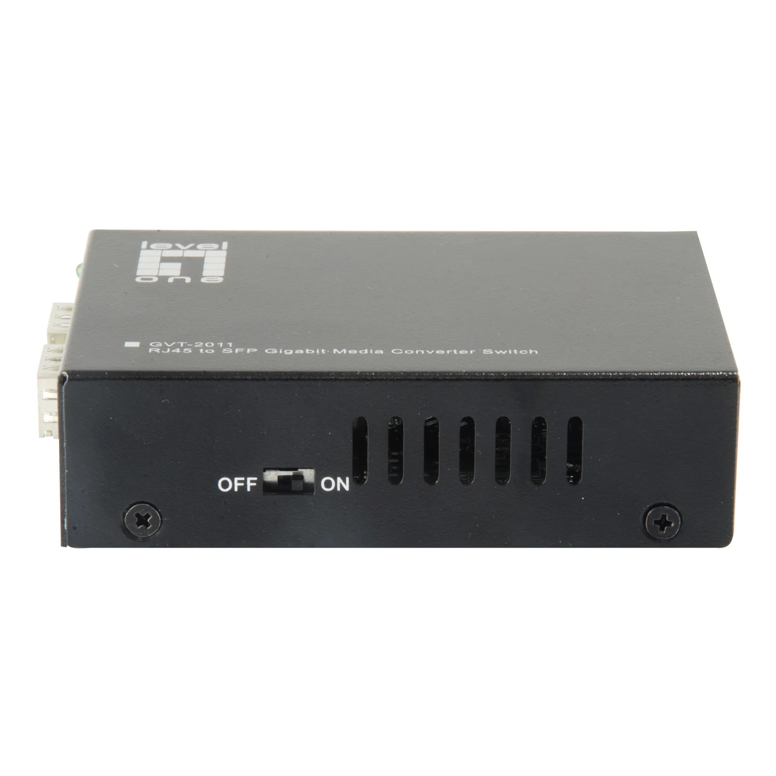 LevelOne GVT-2011 convertisseur de support réseau 1000 Mbit/s Gris