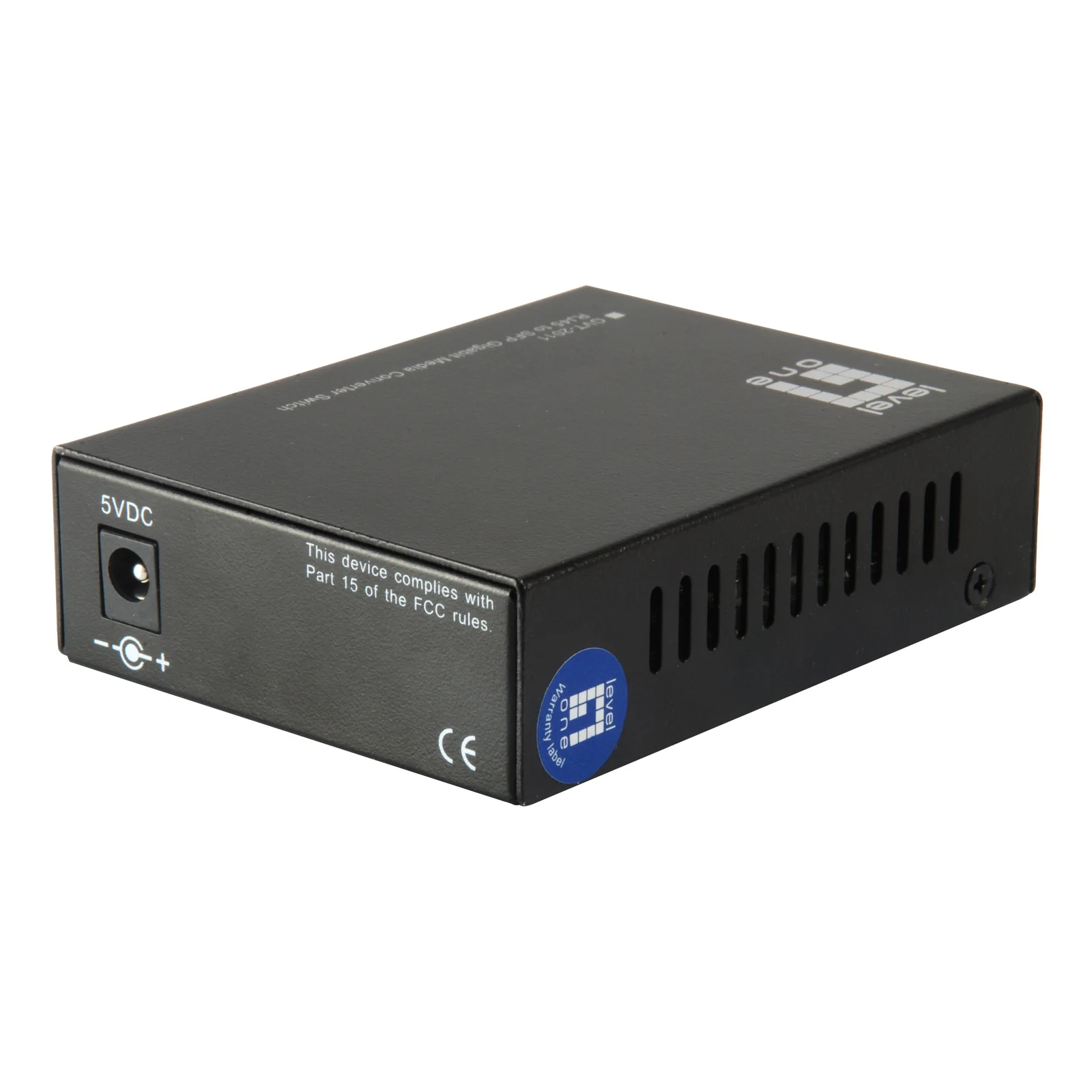 LevelOne GVT-2011 convertisseur de support réseau 1000 Mbit/s Gris