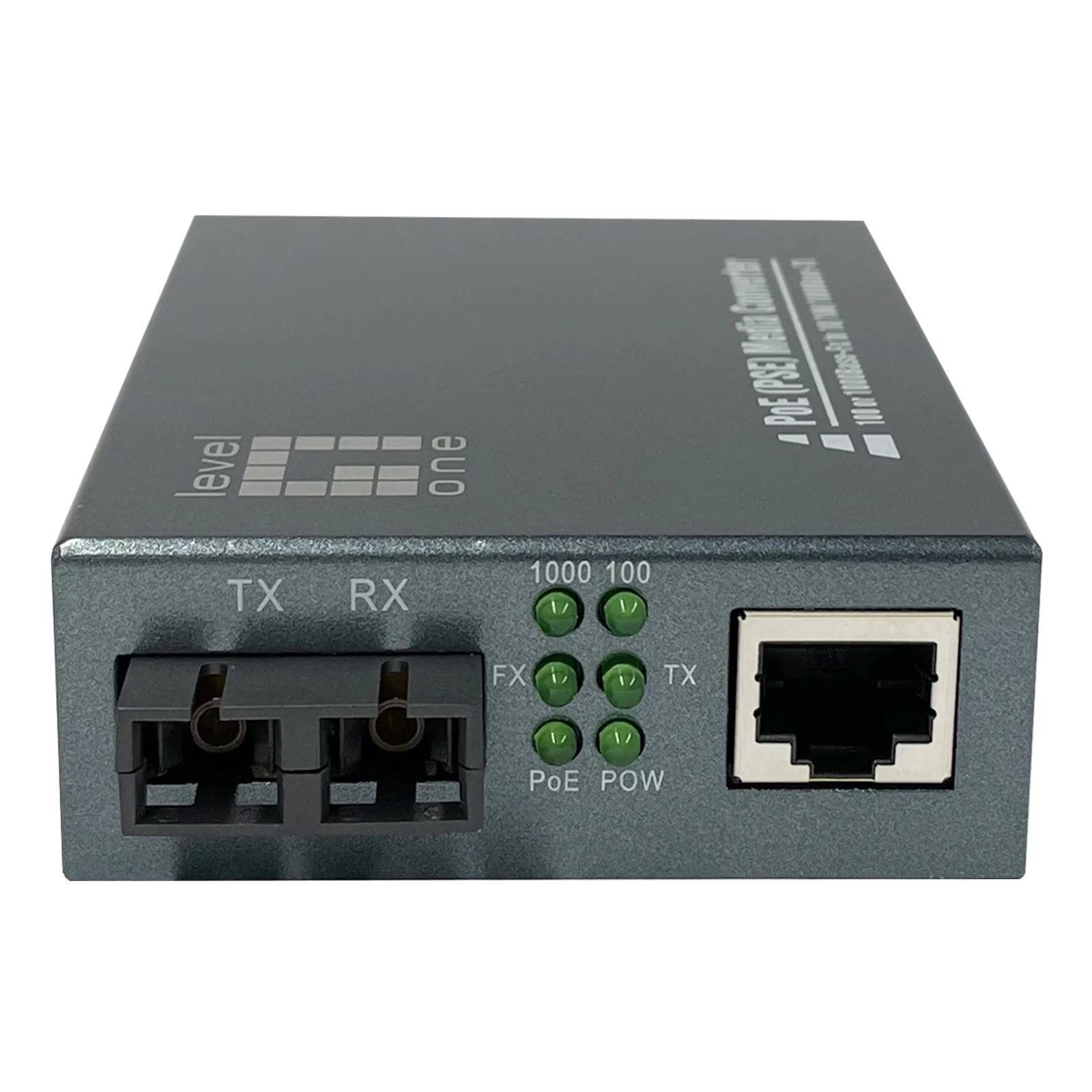 LevelOne GVT-2014 convertisseur de support réseau 1000 Mbit/s 1310 nm Monomode Gris