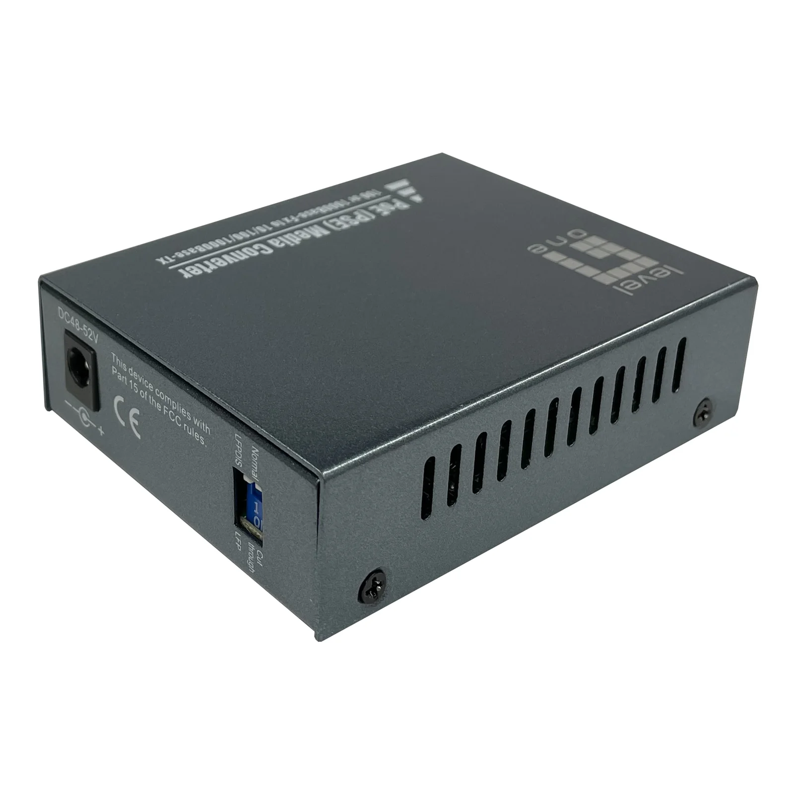 LevelOne GVT-2014 convertisseur de support réseau 1000 Mbit/s 1310 nm Monomode Gris