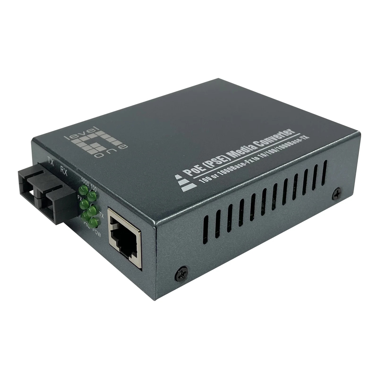 LevelOne GVT-2014 convertisseur de support réseau 1000 Mbit/s 1310 nm Monomode Gris