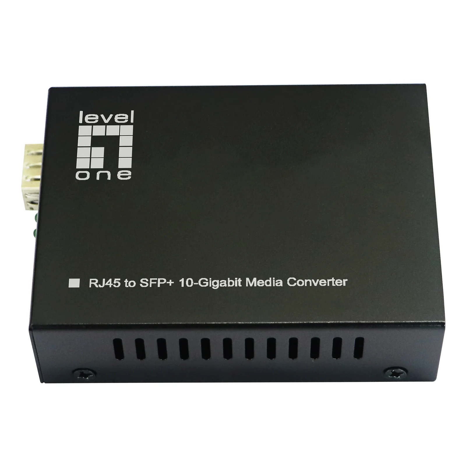 LevelOne GVT-2051 convertisseur de support réseau 10000 Mbit/s Noir