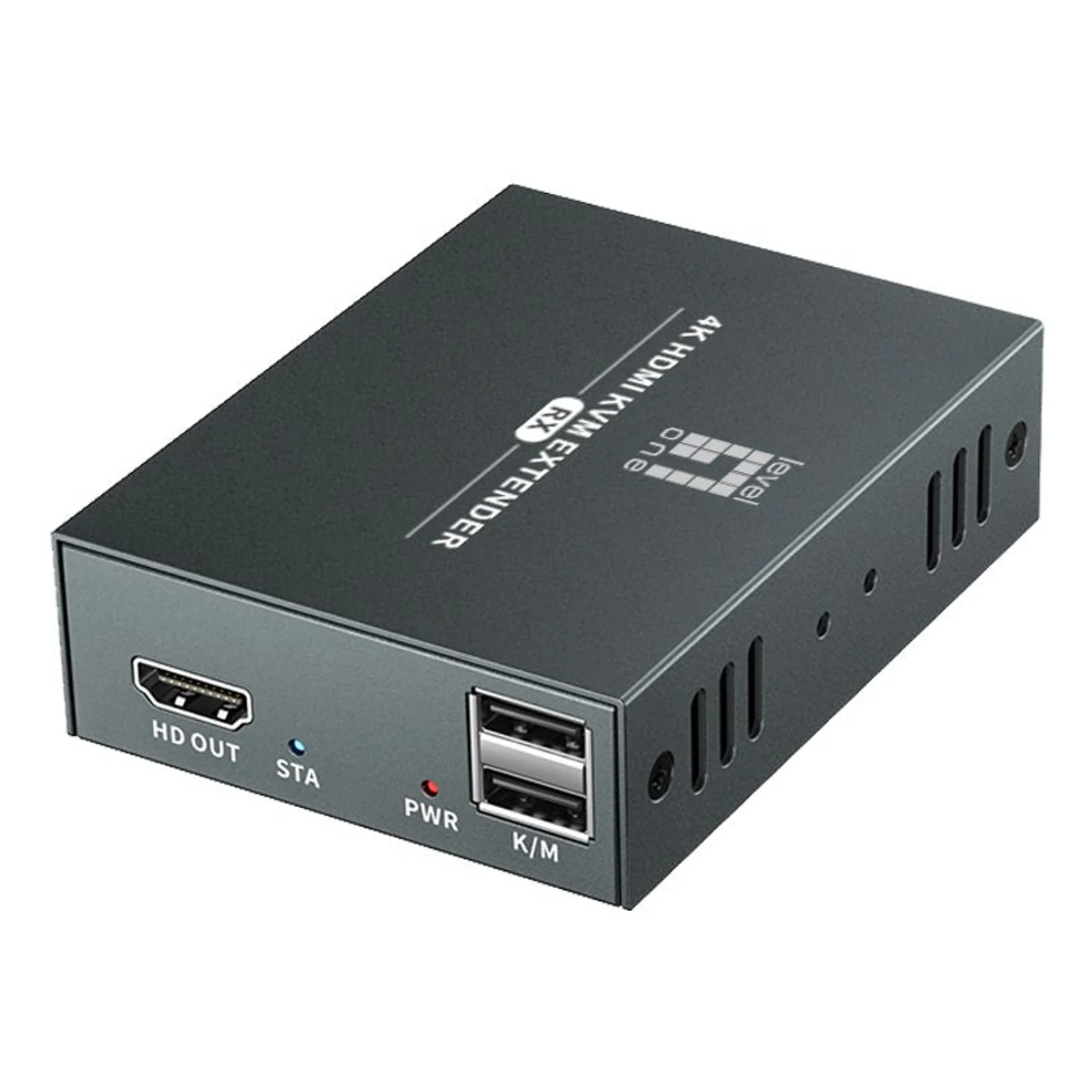 LevelOne HVE-8111 extension audio/video Émetteur et récepteur AV Noir