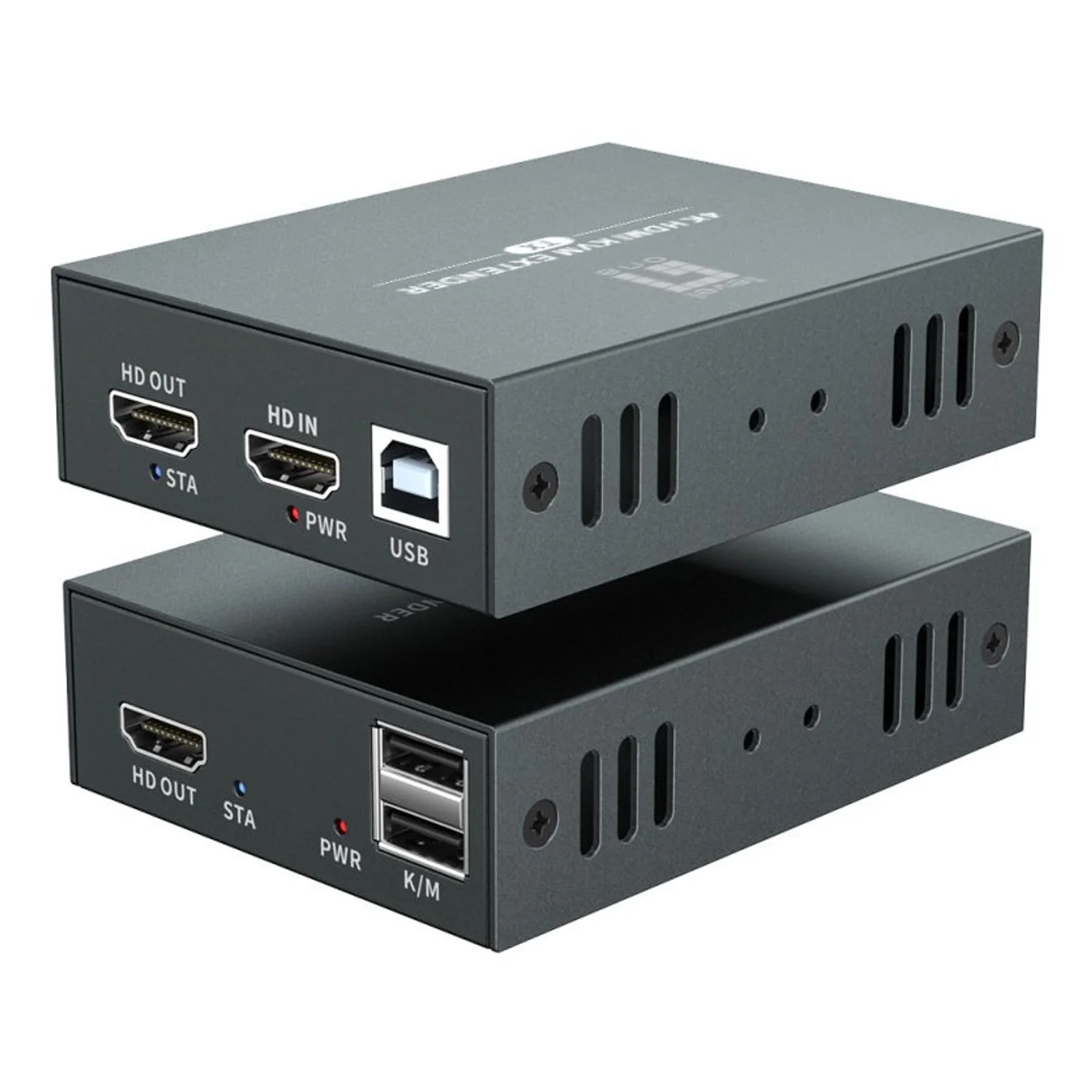 LevelOne HVE-8111 extension audio/video Émetteur et récepteur AV Noir