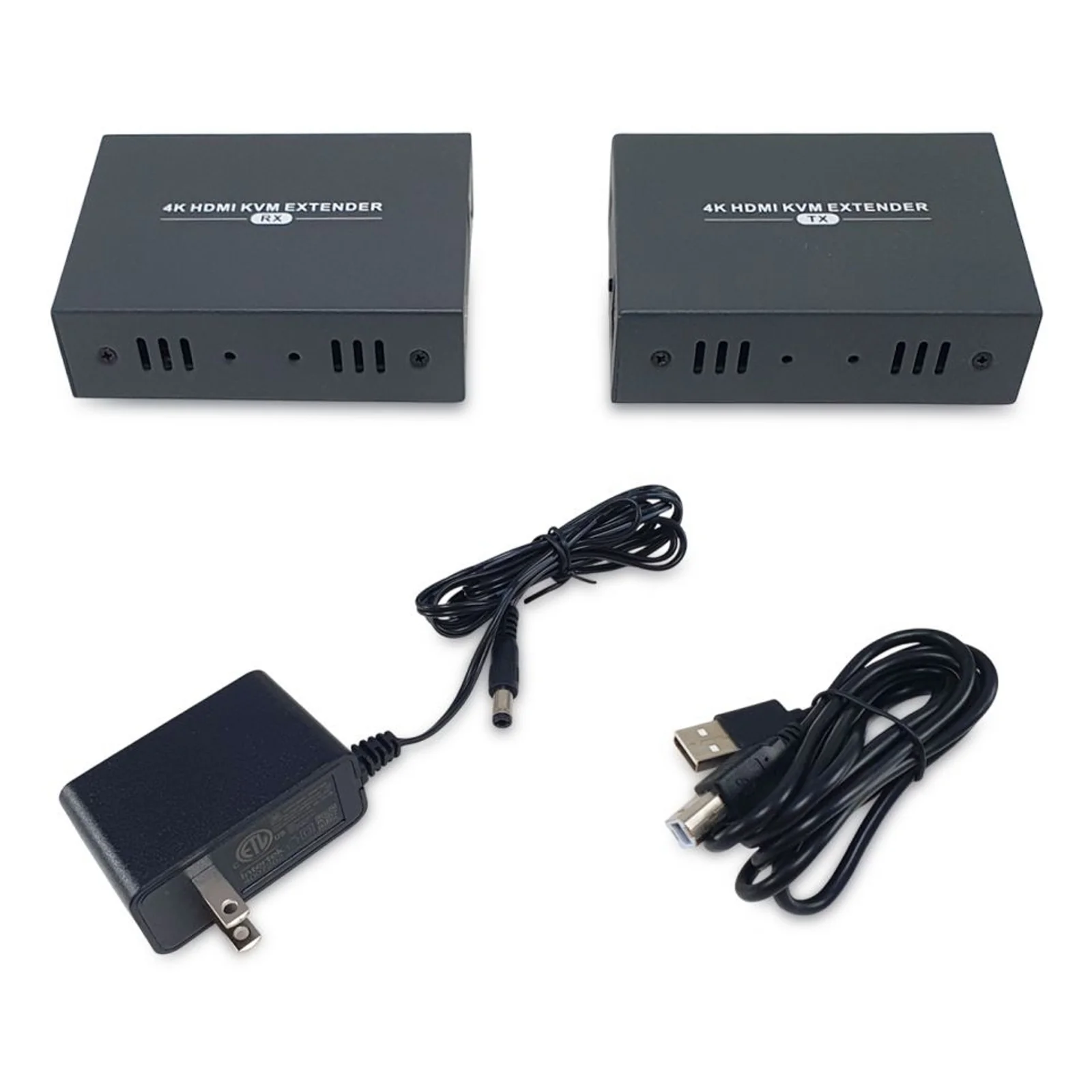 LevelOne HVE-8111 extension audio/video Émetteur et récepteur AV Noir