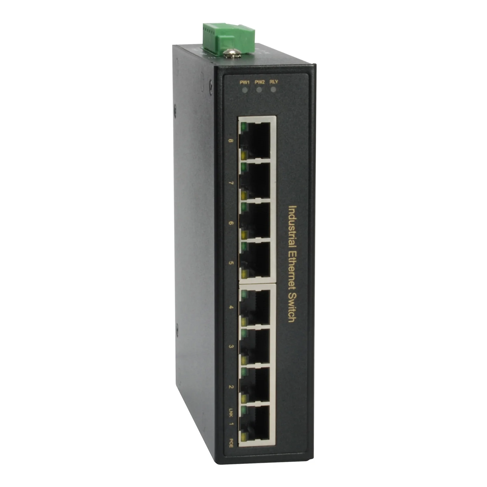 LevelOne IFP-0801 commutateur réseau Fast Ethernet (10/100) Connexion Ethernet, supportant l'alimentation via ce port (PoE) Noir