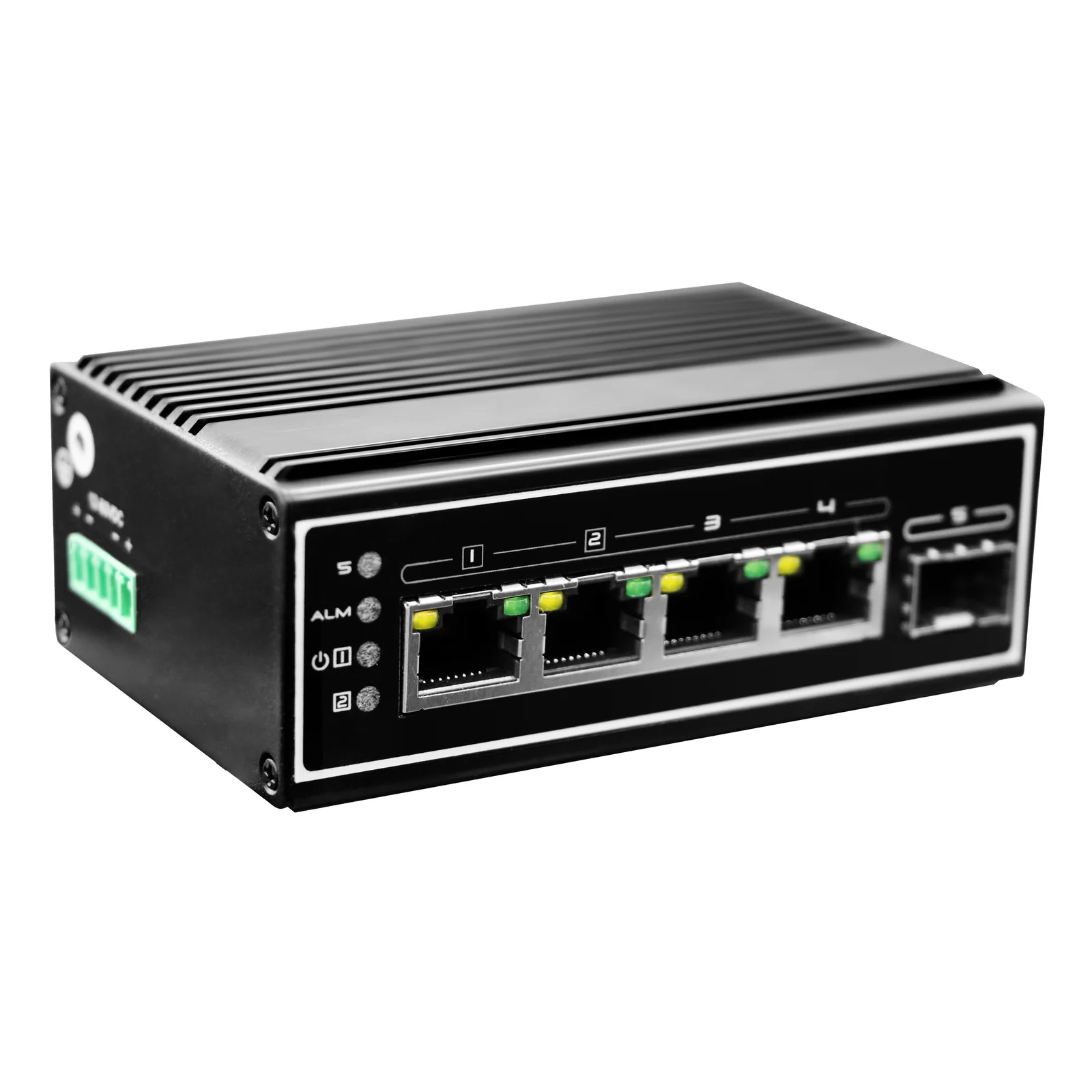 LevelOne IGP-0502 commutateur réseau Non-géré Gigabit Ethernet (10/100/1000) Connexion Ethernet, supportant l'alimentation via ce port (PoE) Noir