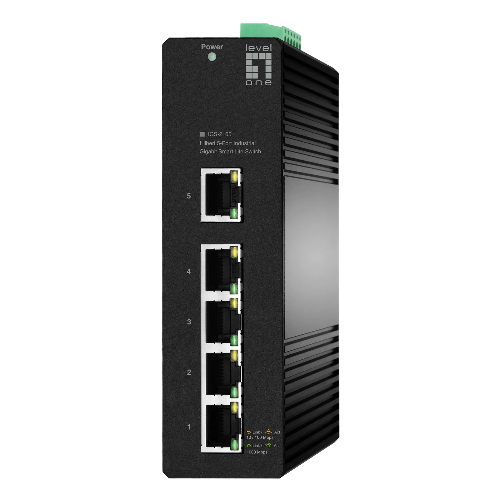 LevelOne IGS-2105 commutateur réseau Géré L2 Gigabit Ethernet (10/100/1000) Noir