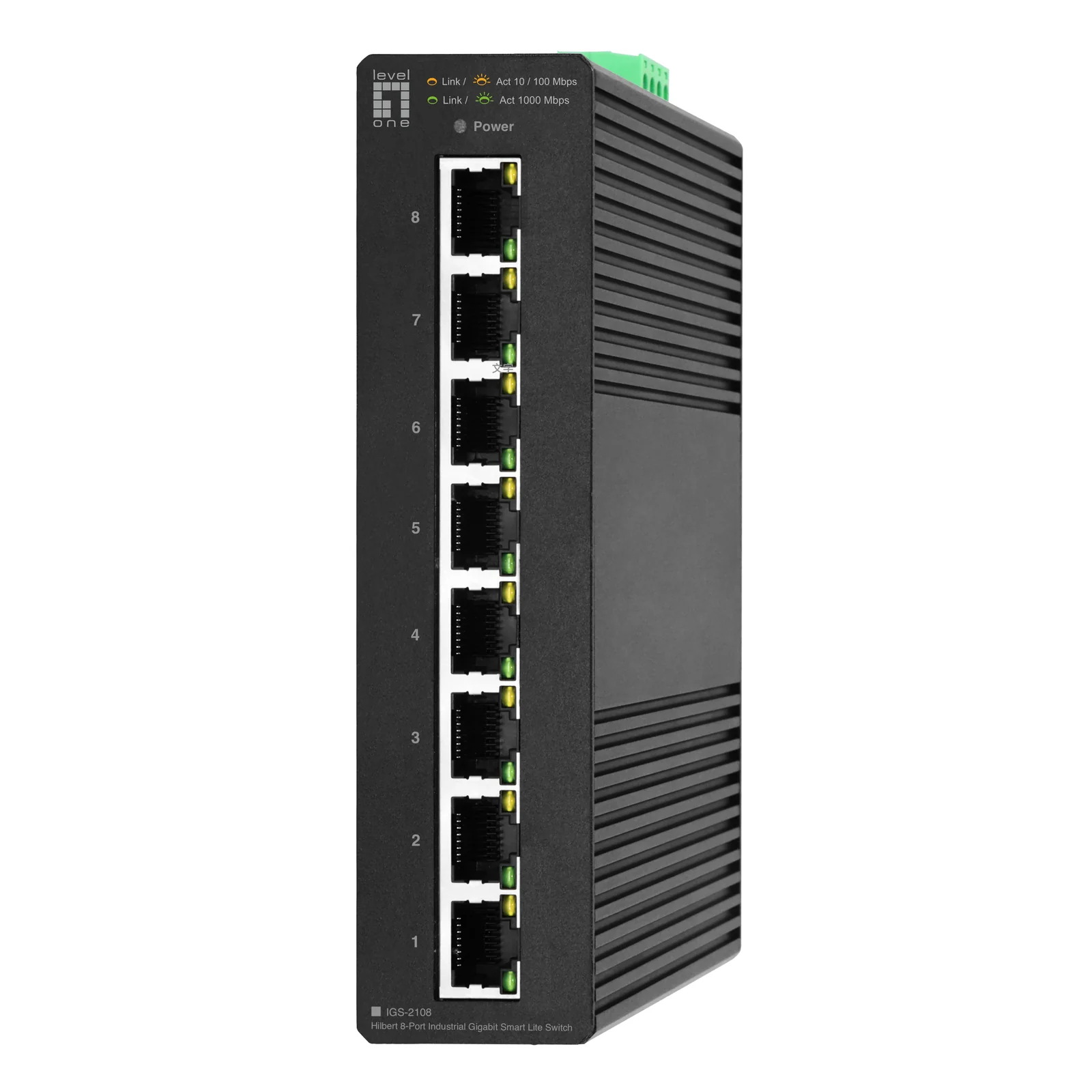 LevelOne IGS-2108 commutateur réseau Géré L2 Gigabit Ethernet (10/100/1000) Noir