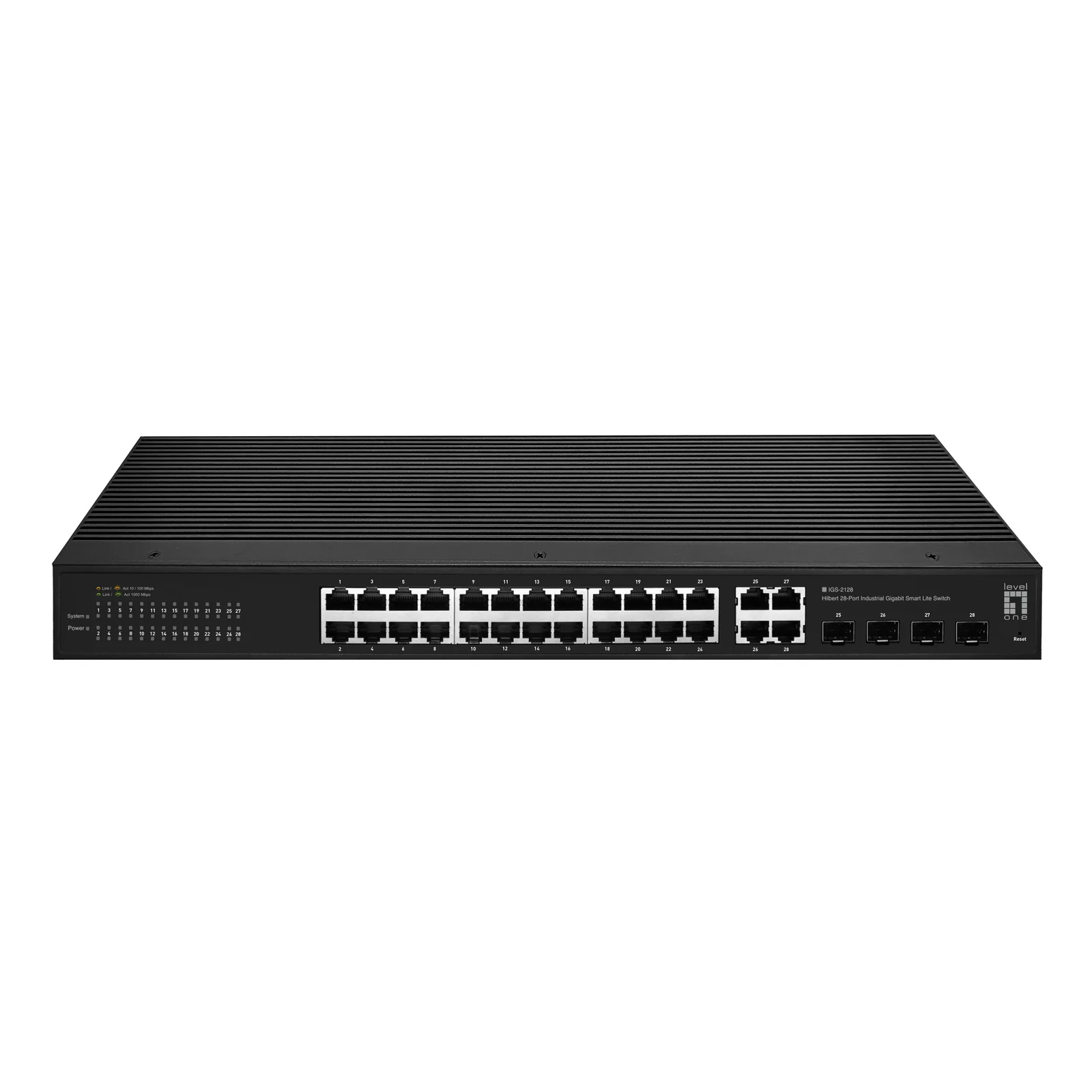 LevelOne IGS-2128 commutateur réseau Géré L2 Gigabit Ethernet (10/100/1000) Noir