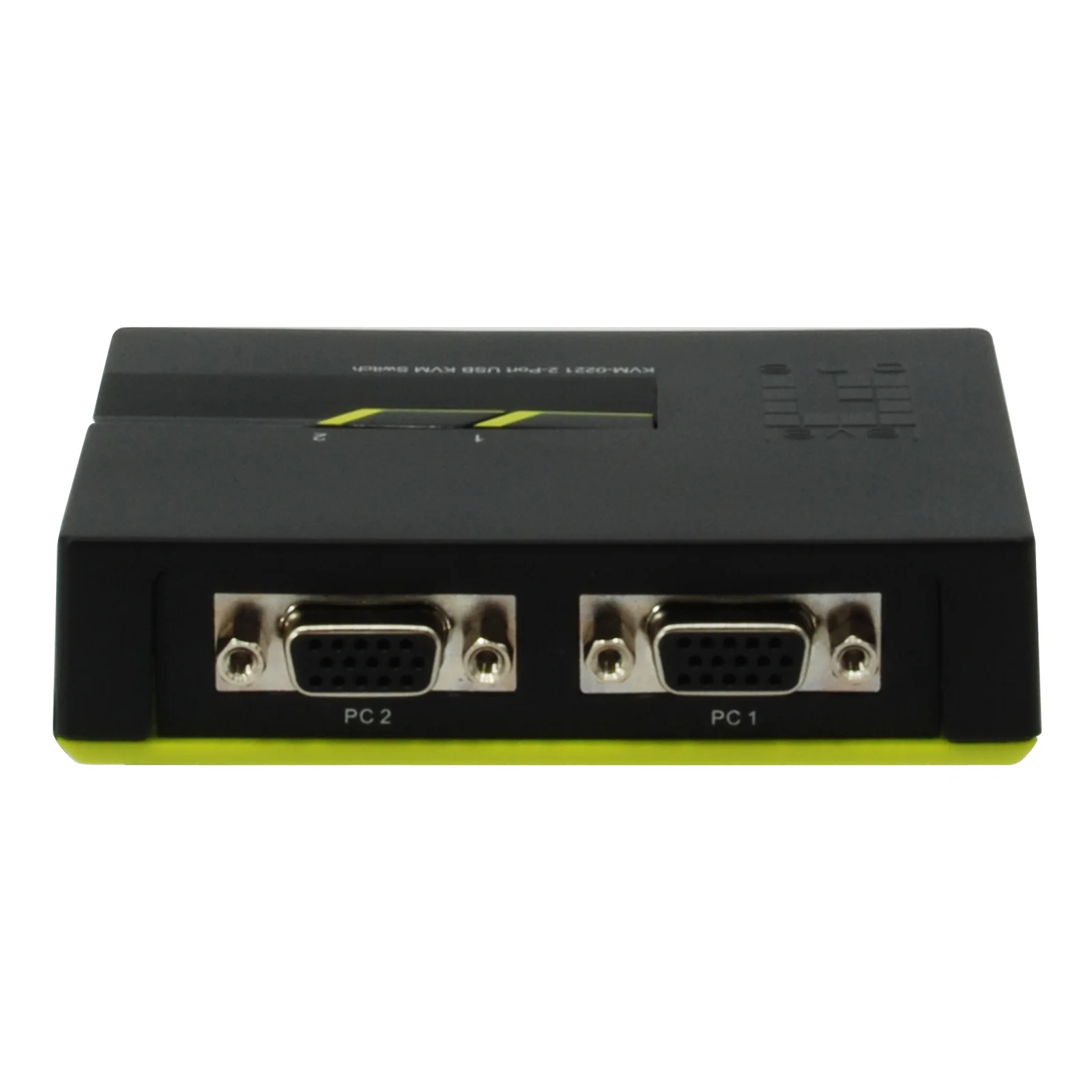 LevelOne KVM-0221 commutateur écran, clavier et souris Noir, Vert
