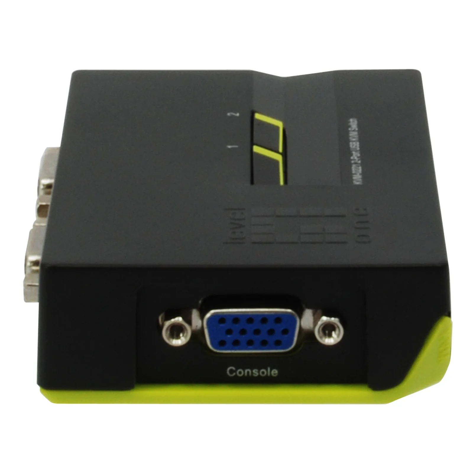LevelOne KVM-0221 commutateur écran, clavier et souris Noir, Vert