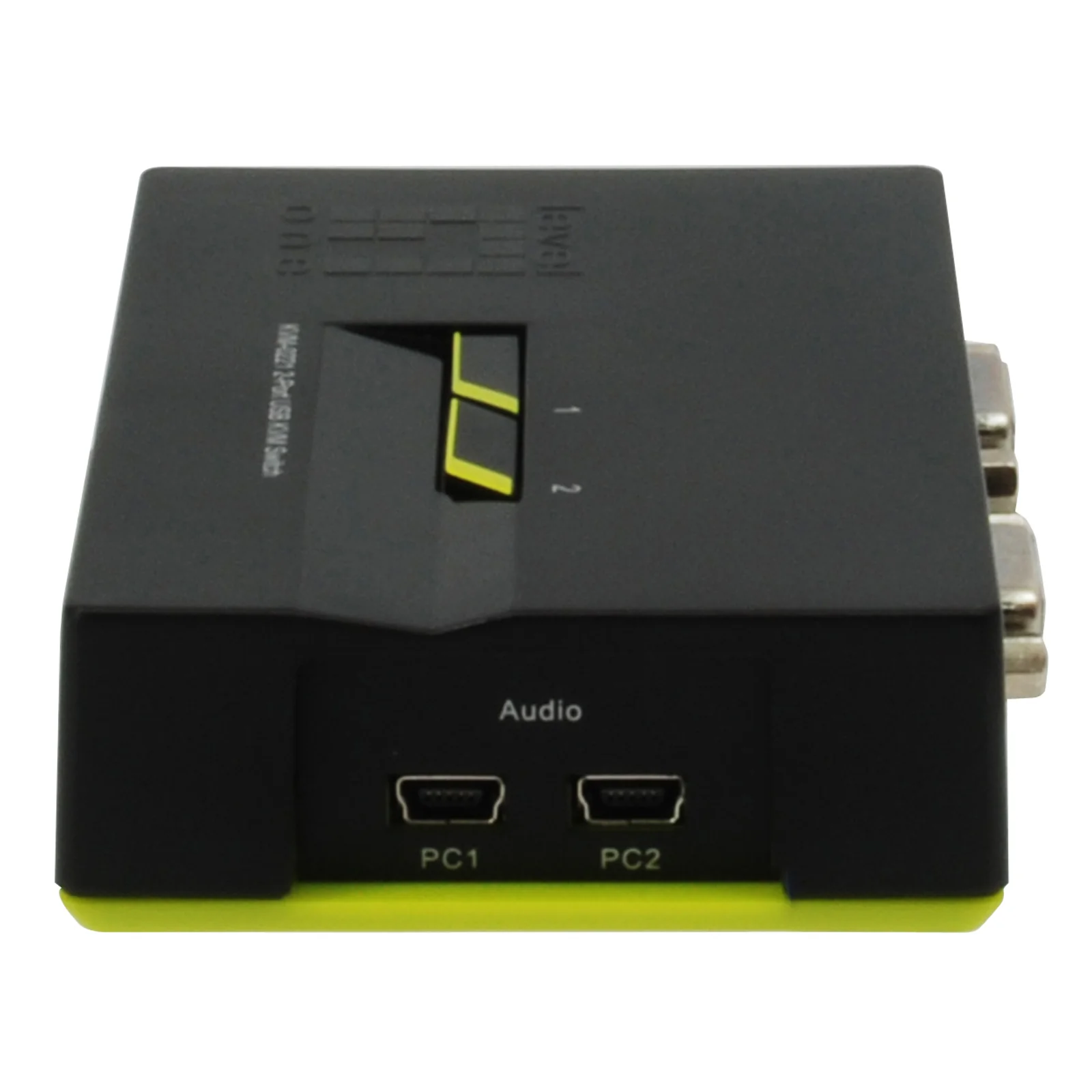 LevelOne KVM-0221 commutateur écran, clavier et souris Noir, Vert