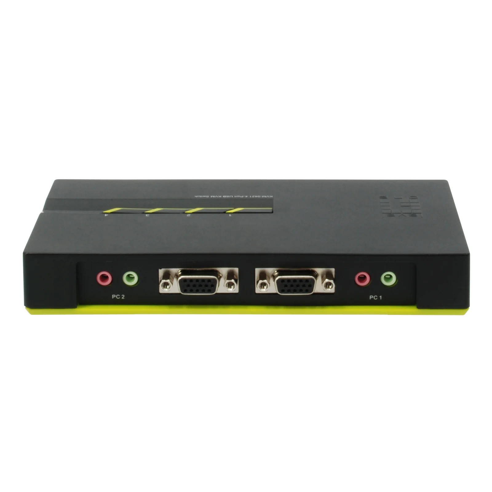 LevelOne KVM-0421 commutateur écran, clavier et souris Noir, Vert
