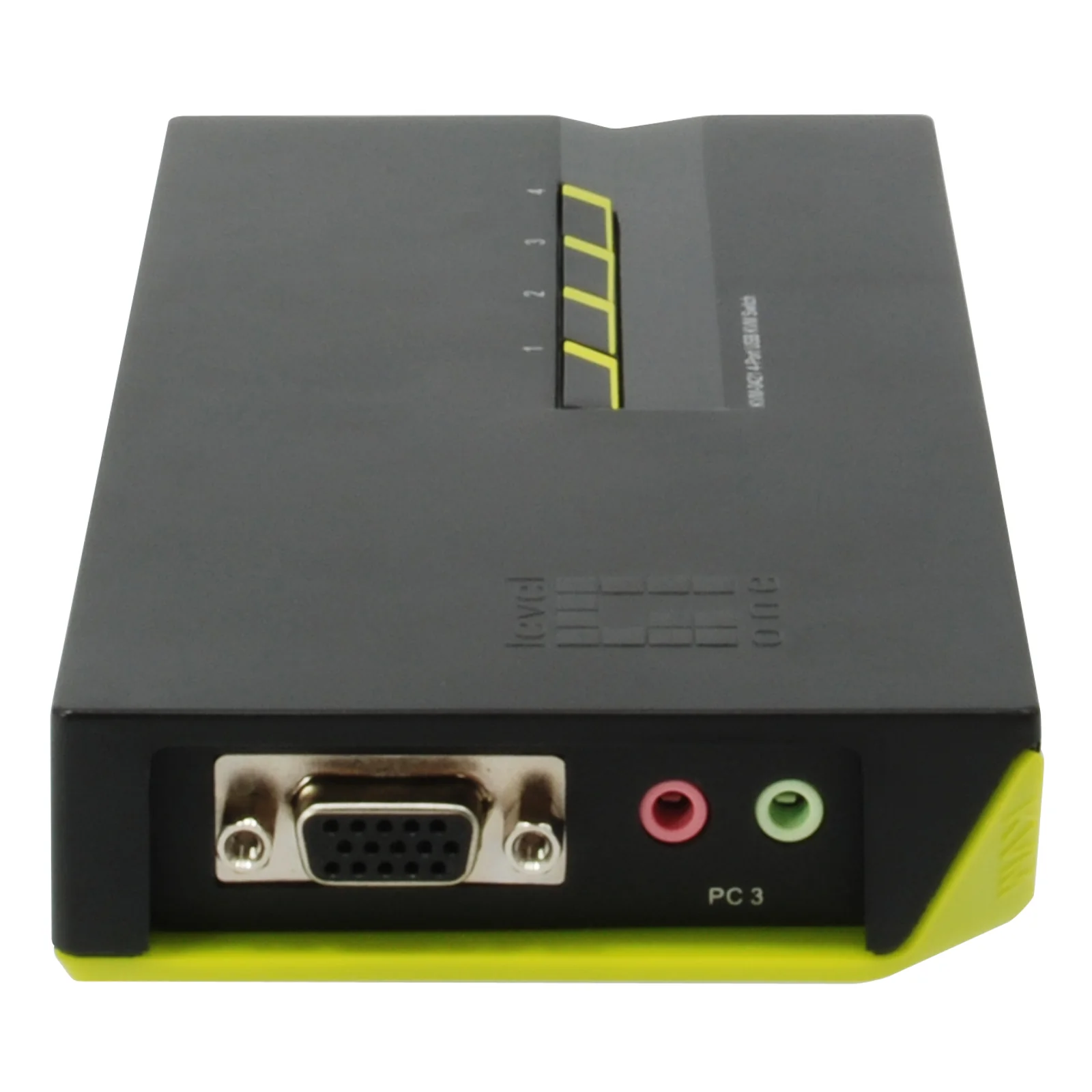 LevelOne KVM-0421 commutateur écran, clavier et souris Noir, Vert
