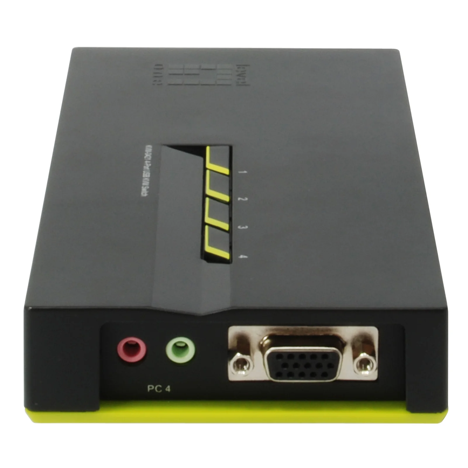 LevelOne KVM-0421 commutateur écran, clavier et souris Noir, Vert