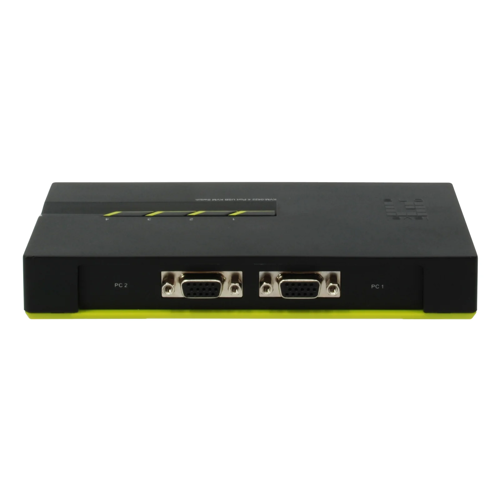 LevelOne KVM-0422 commutateur écran, clavier et souris Noir, Vert