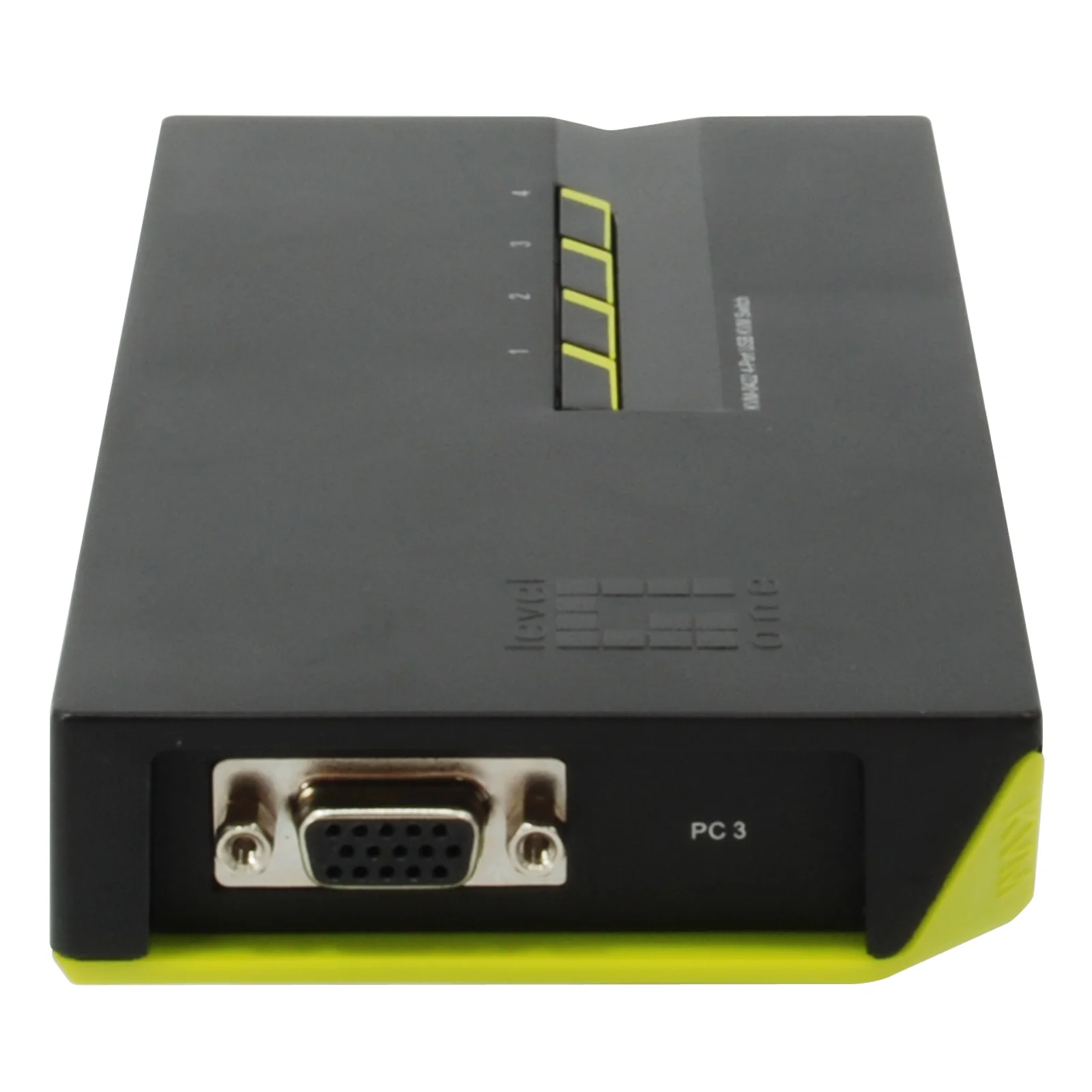 LevelOne KVM-0422 commutateur écran, clavier et souris Noir, Vert