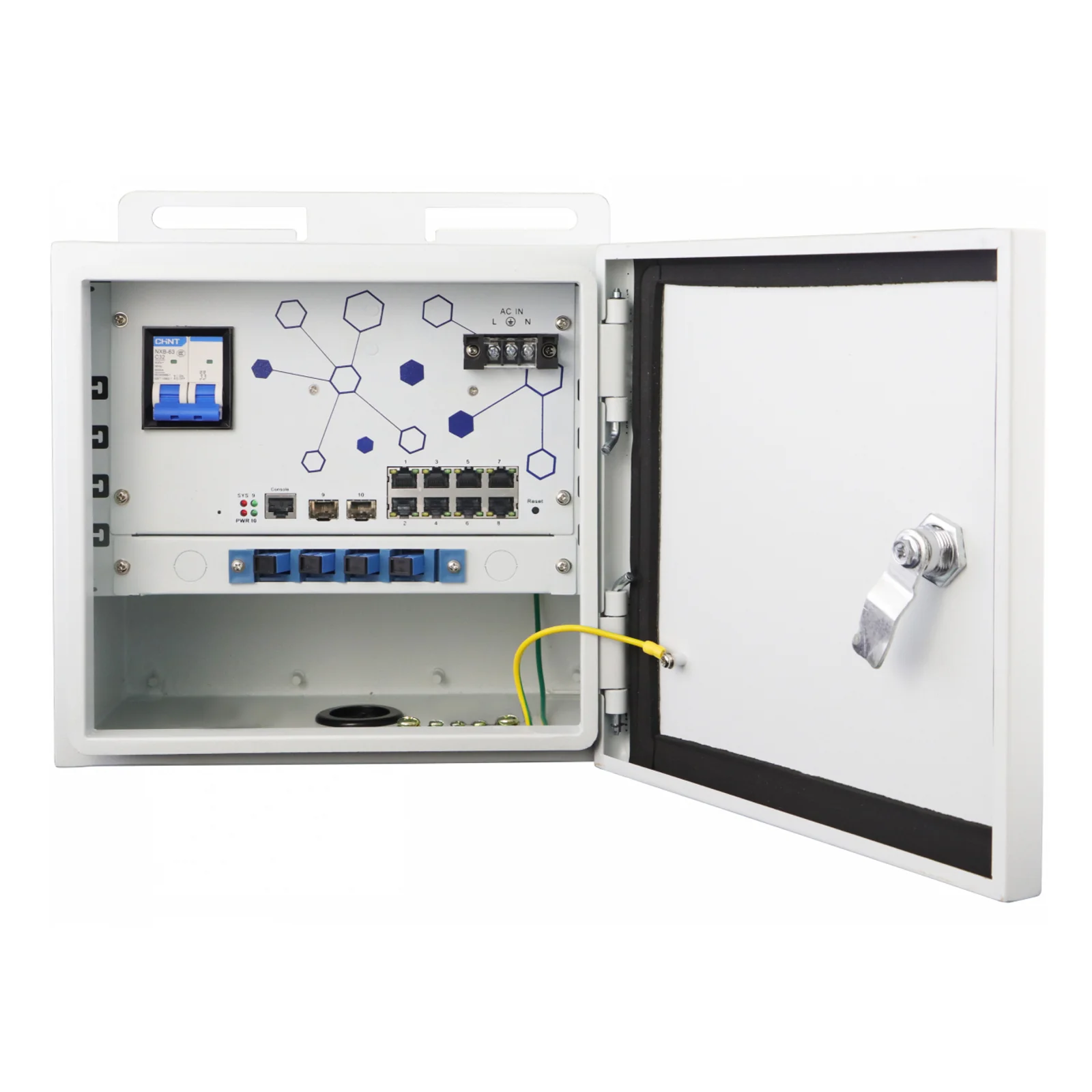 LevelOne OSW-1061 commutateur réseau Géré L2 2.5G Ethernet (100/1000/2500) Connexion Ethernet, supportant l'alimentation via ce port (PoE) Noir