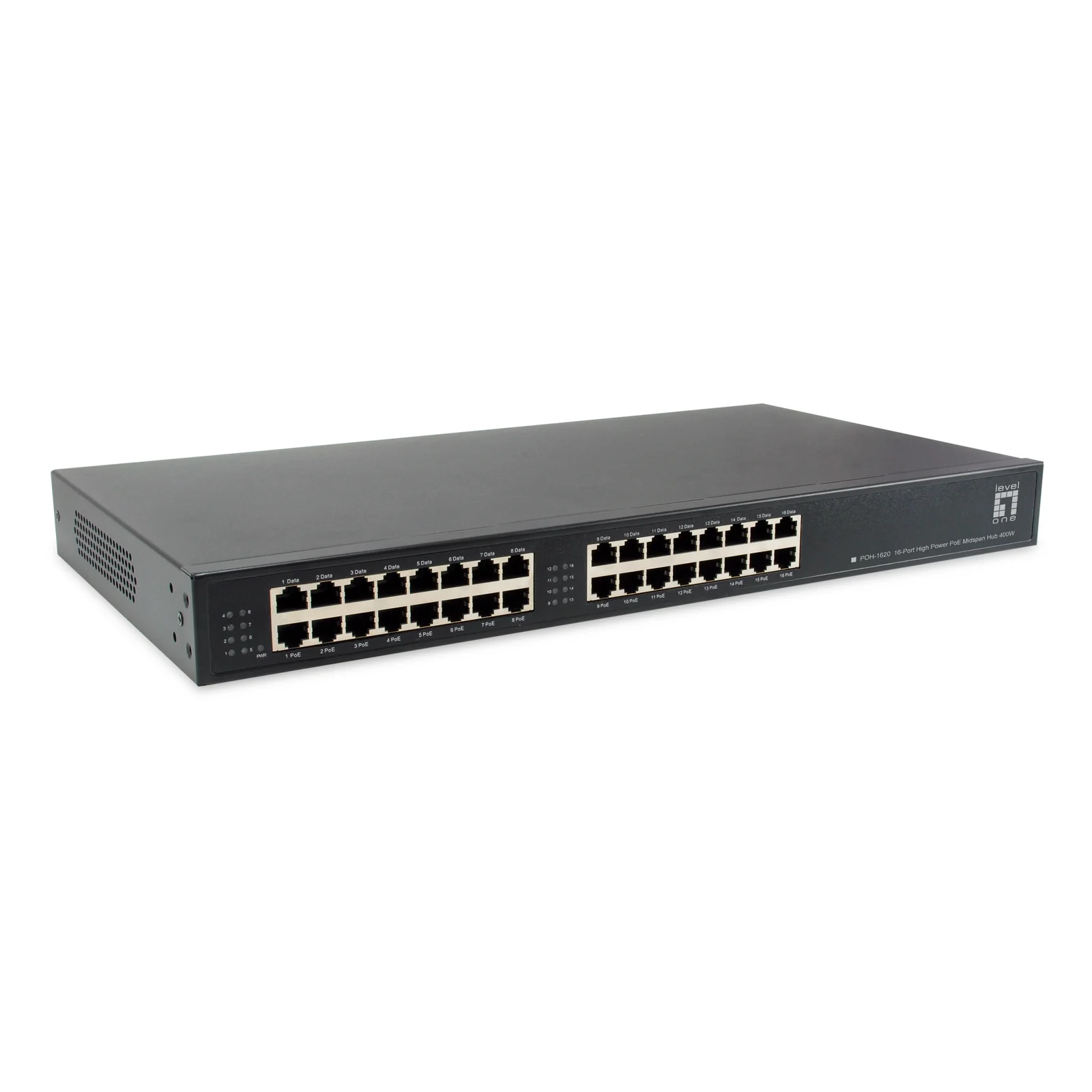 LevelOne POH-1620 adaptateur et injecteur PoE Fast Ethernet, Gigabit Ethernet