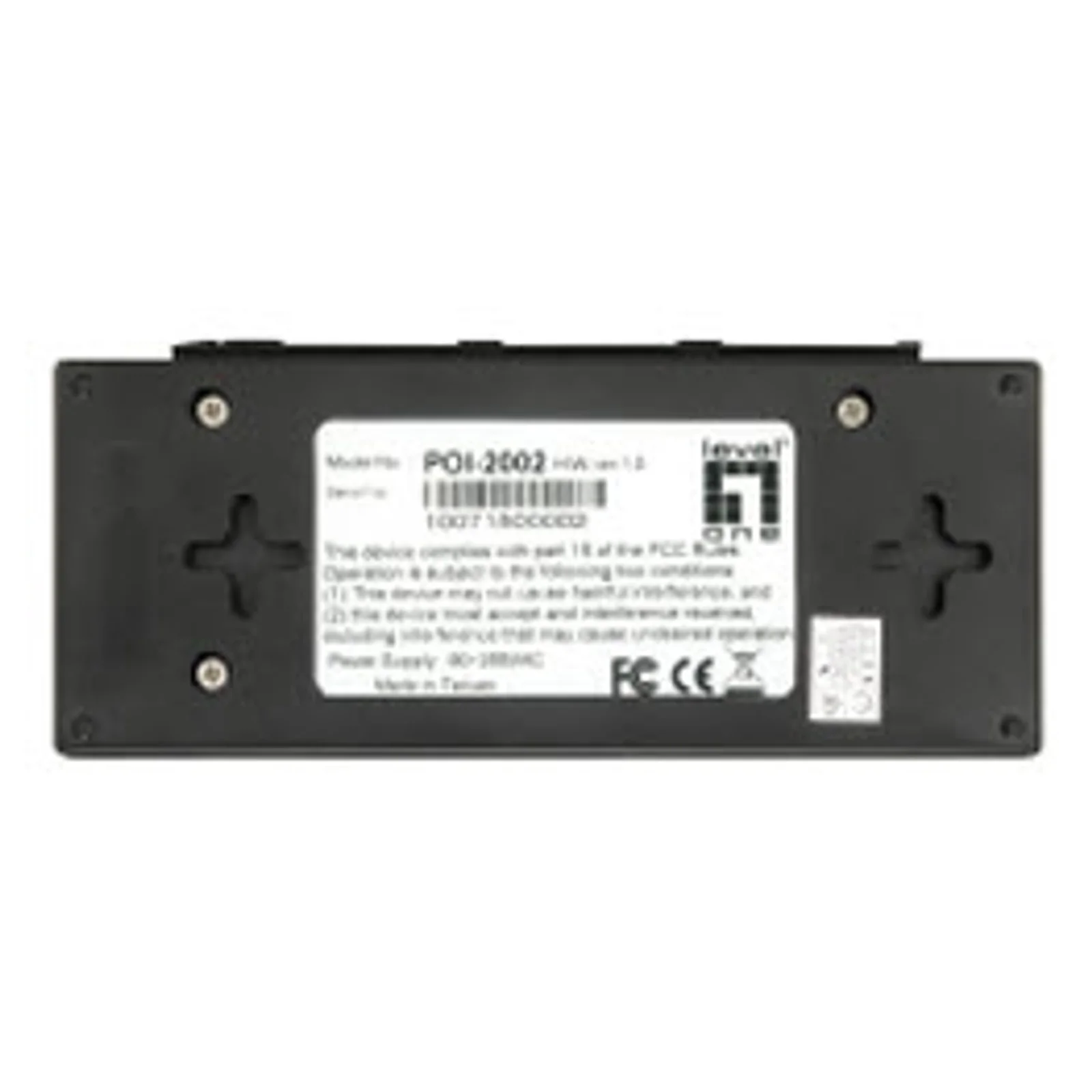 LevelOne POI-2002 adaptateur et injecteur PoE Fast Ethernet 52 V
