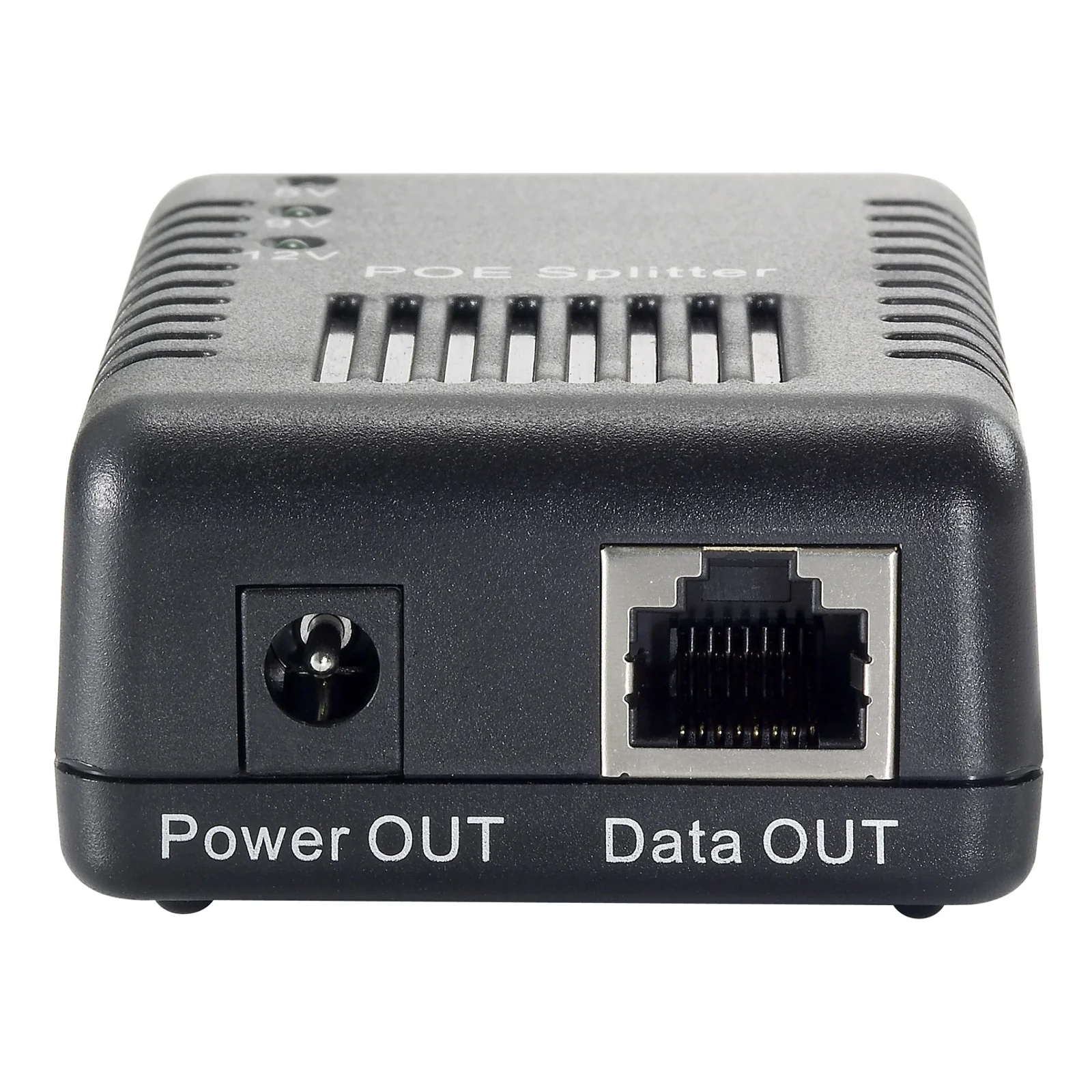LevelOne POS-1002 séparateur voix-données Connexion Ethernet, supportant l'alimentation via ce port (PoE) Noir