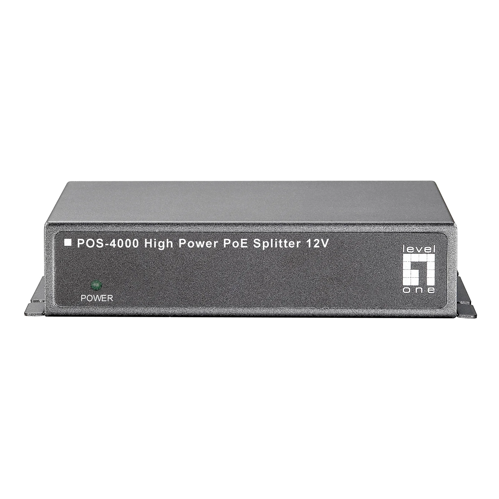 LevelOne POS-4000 séparateur voix-données Connexion Ethernet, supportant l'alimentation via ce port (PoE) Gris