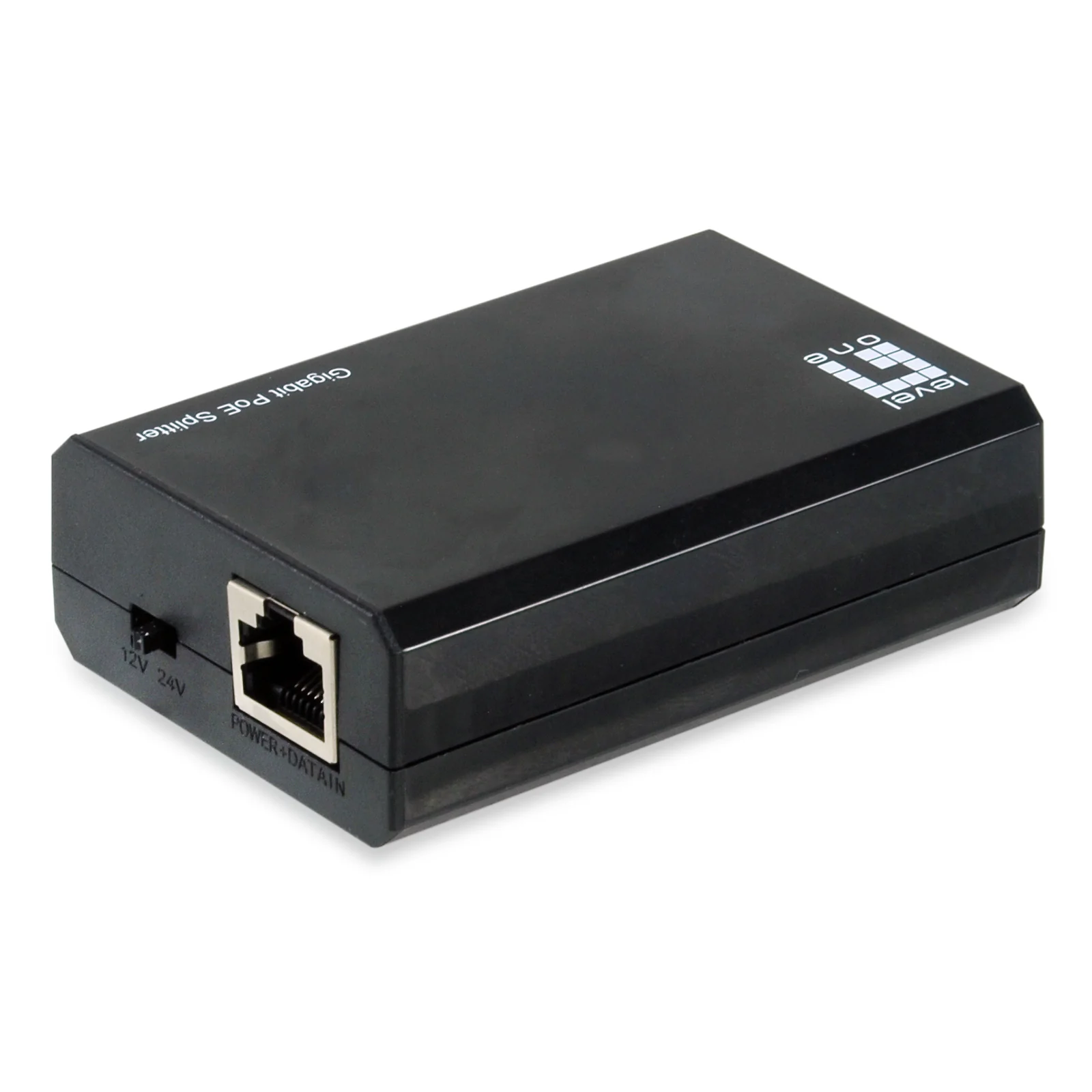 LevelOne POS-5000 séparateur voix-données Connexion Ethernet, supportant l'alimentation via ce port (PoE) Noir