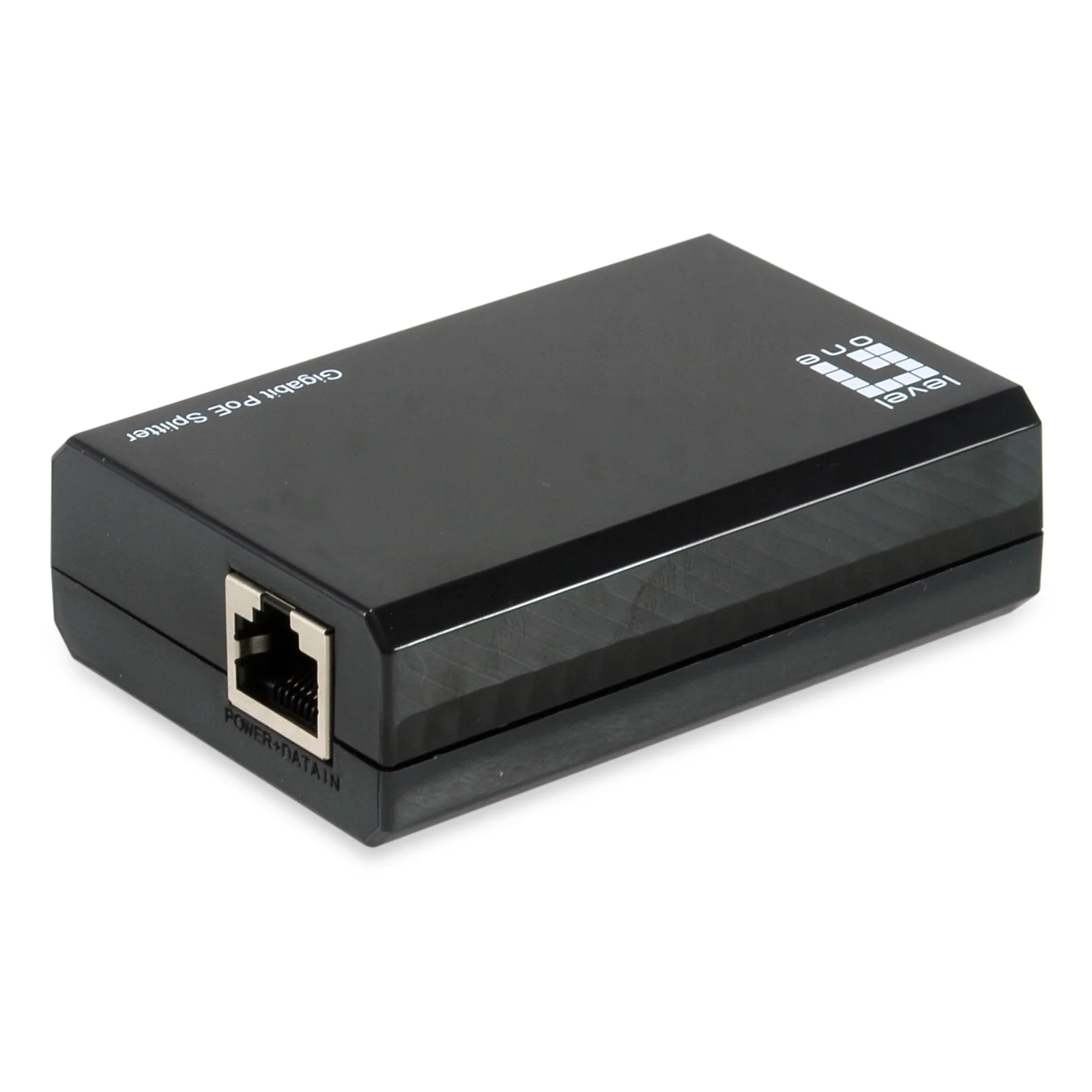 LevelOne POS-5001 séparateur voix-données Connexion Ethernet, supportant l'alimentation via ce port (PoE) Noir