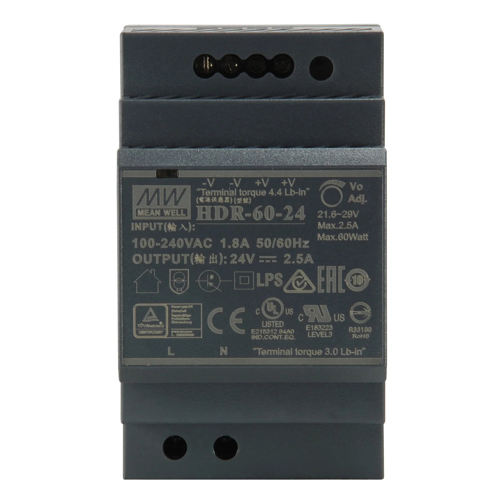 LevelOne POW-2421 unité d'alimentation d'énergie 60 W Noir